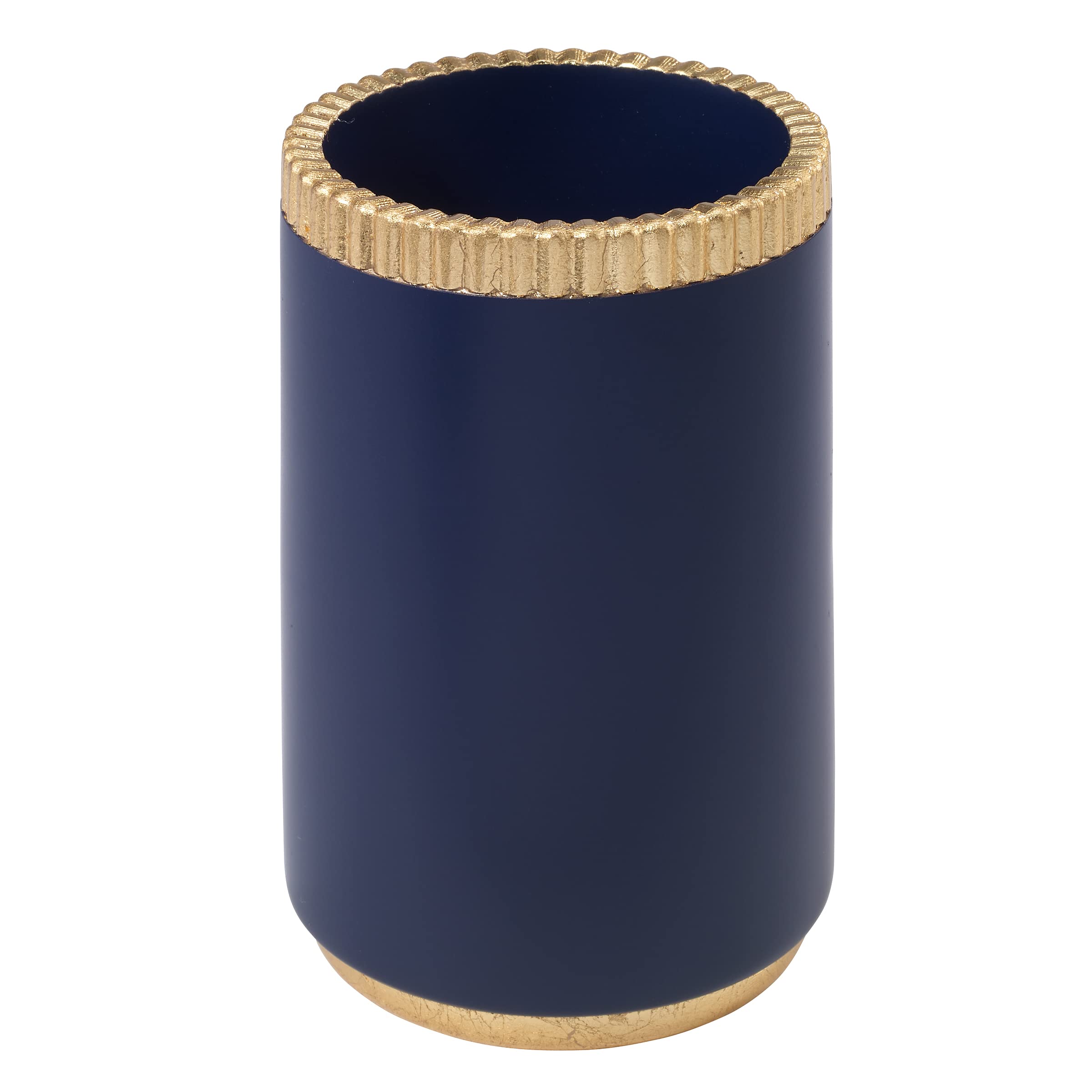 Avanti Linens Riviera Collection Navy Bathroom Tumbler Set - Premium Cotton Towel for Spa, Guest Bathroom & Luxury Hotel Decor