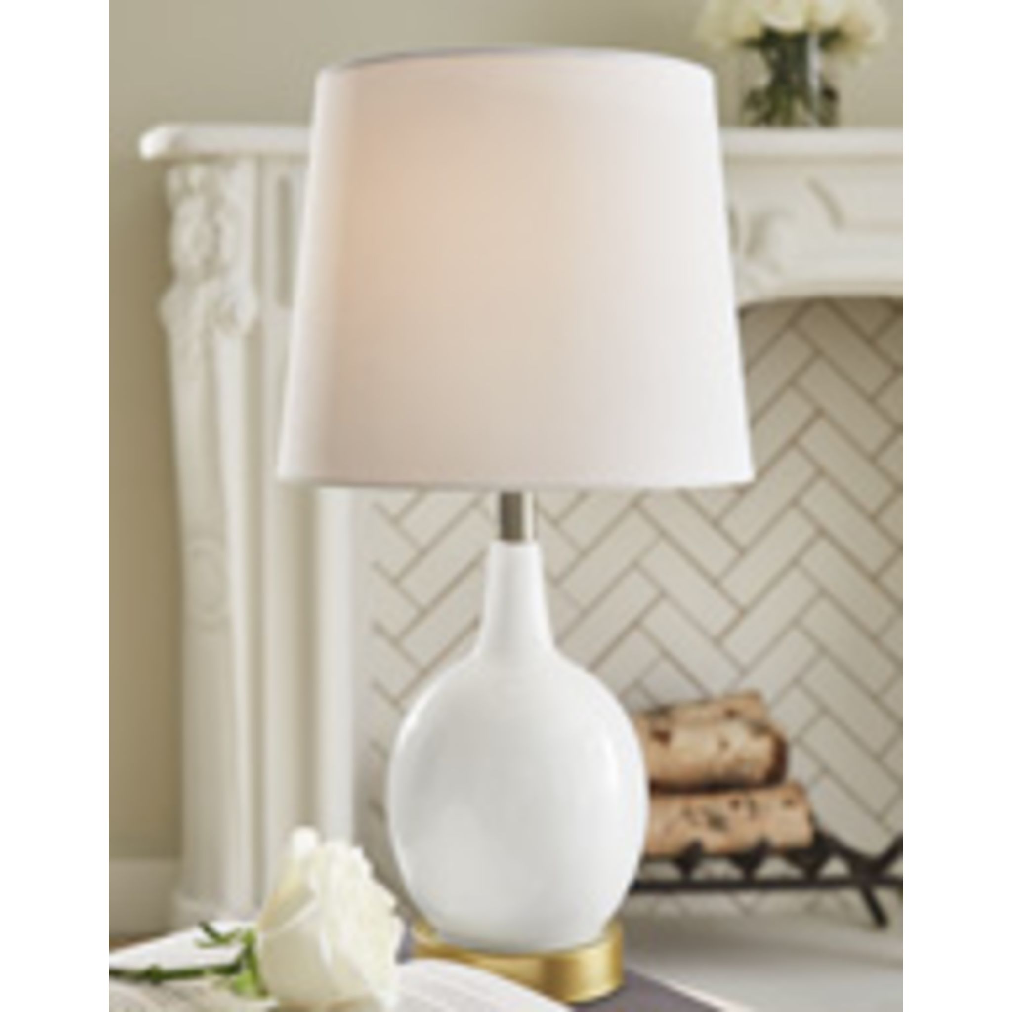 Arlomore Modern Table Lamp - 18.5 Inch Bedside Nightstand Light with USB Port, Touch Control & Adjustable Brightness - Perfect for Bedroom, Living Room, Office & Reading Nook