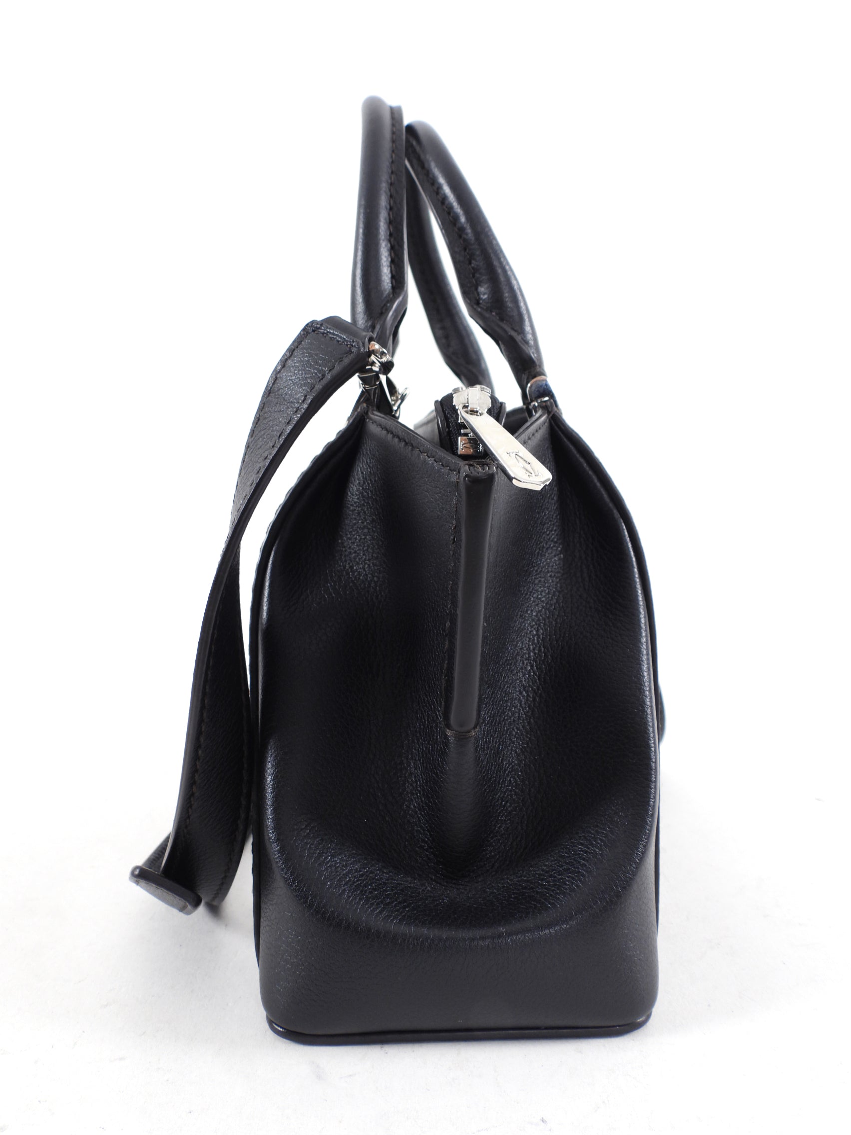 Cartier C de Cartier Mini Black Leather Crossbody Bag & Shoulder Bag - Elegant Evening Purse for Women, Perfect for Parties, Dates & Special Occasions