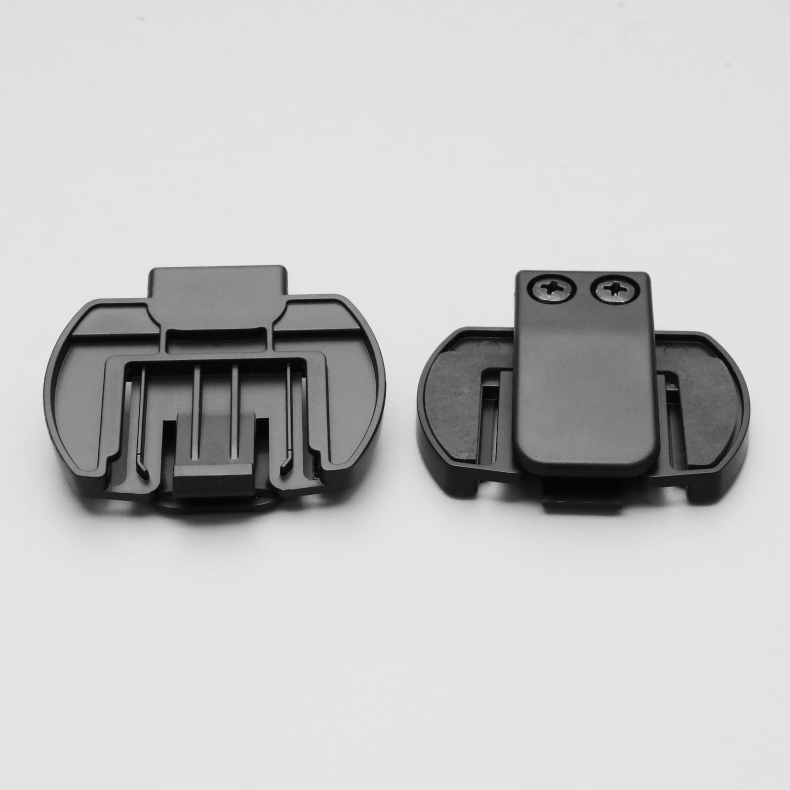 ECSiNG 2-Pack Motorcycle Helmet Bluetooth Headset Intercom Mounting Bracket - Compatible with V6 & V4 Series Bluetooth Intercom Systems - Perfect for Group Rides, Touring & Hands-Free Communication