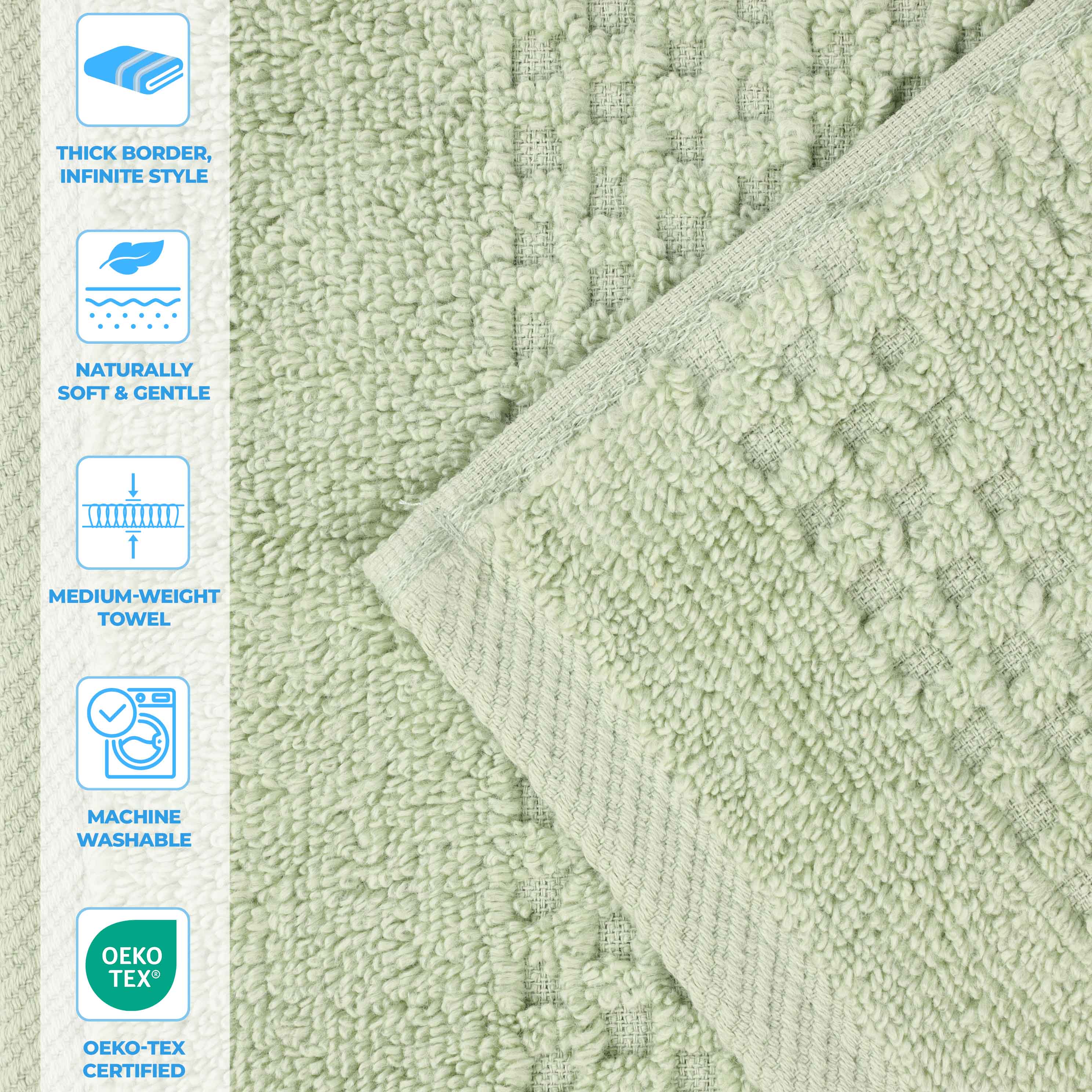 Playa Zero Twist Cotton Solid Waffle Textured Bath Sheets - Ultra Soft & Absorbent Set of 2 | Luxury Spa & Bathroom Essentials for Hotels & Home Use