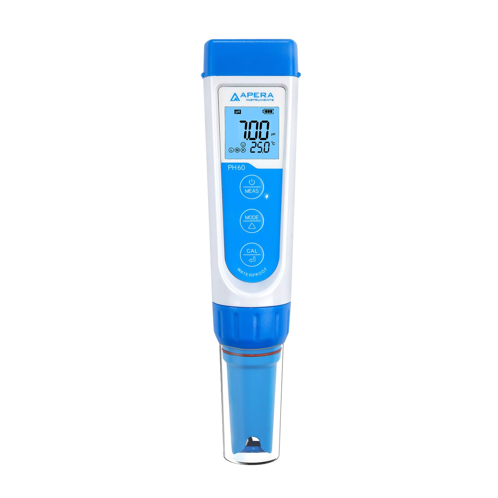 Apera AI311 Premium pH60 Waterproof Pocket pH Tester Kit - Replaceable Probe, ±0.01 pH Accuracy, LCD Display for Pool, Aquarium, Hydroponics & Water Quality Testing
