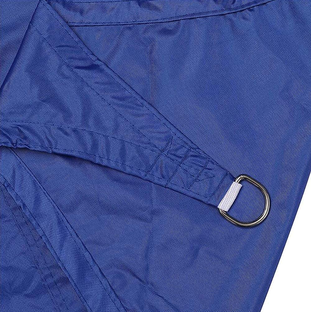 Premium Triangle Sun Shade Sail 5x5x5m - Heavy Duty UV Blocking Waterproof Canopy with 3 Ropes & Fixing Kit - Outdoor Patio Garden Sun Protection for Backyard, Poolside & Deck (Blue)