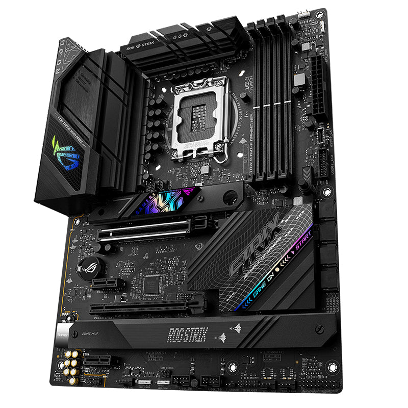 ASUS ROG STRIX B760-F Gaming DDR5 ATX Motherboard - Intel LGA 1700 Socket, PCIe 5.0, WiFi 6, 2.5Gb LAN - Perfect for High-Performance Gaming PCs & Streaming Setups