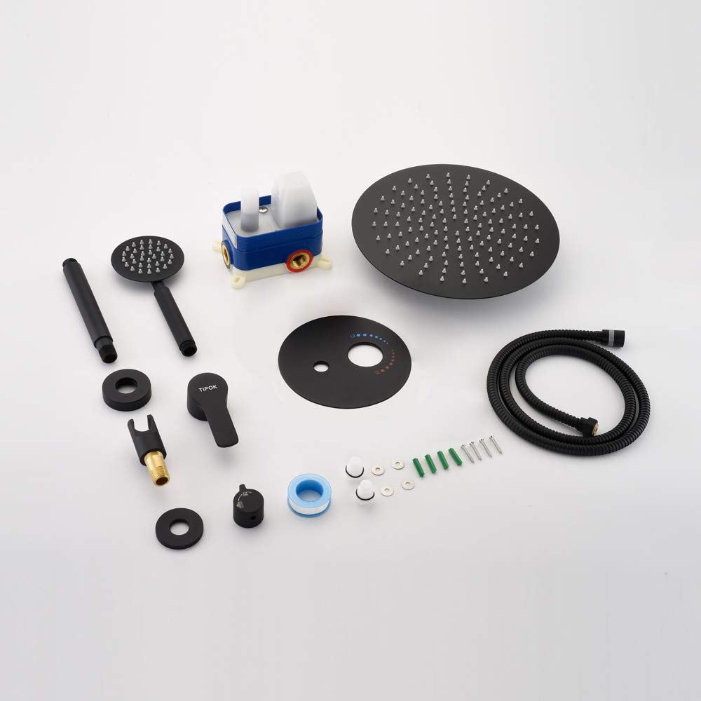 TIPOK Black Shower System - 12