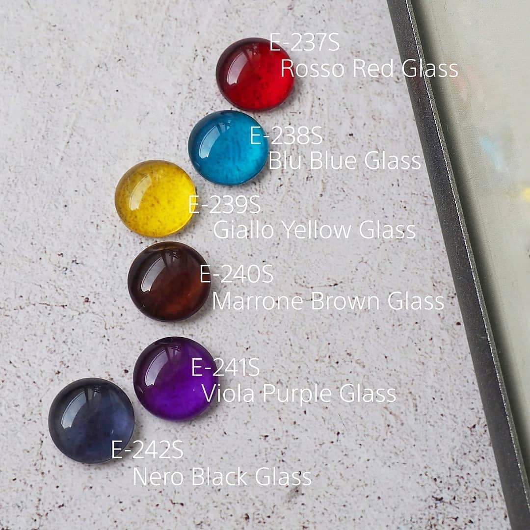 Premium Kokoist Venetian Glass Series E237S & E242S - Set of 6 Stunning Glass Nail Art Gems for Professional Nail Design & DIY Manicure at Home