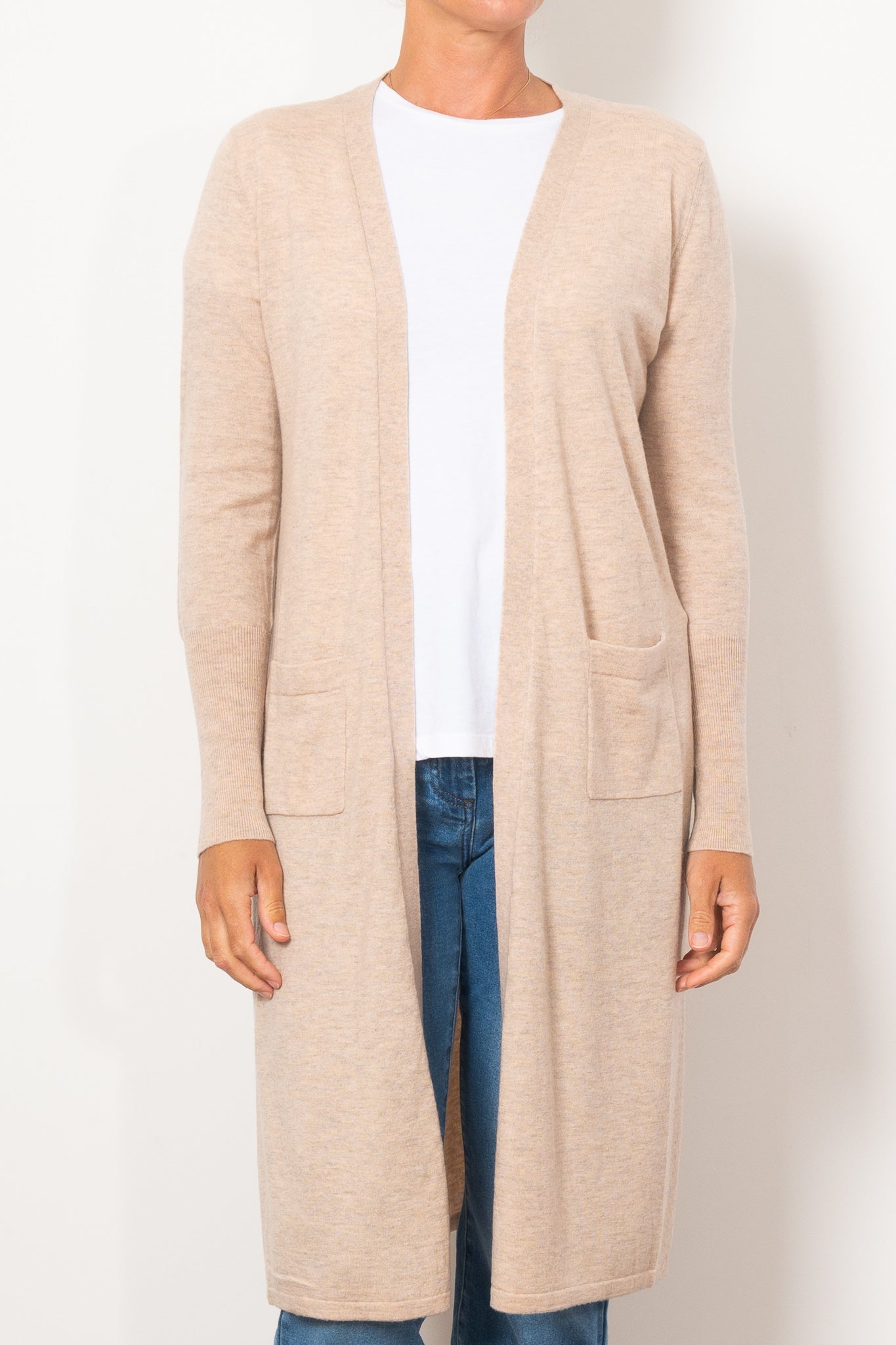 Bridge & Lord Women's Longline Cardigan Sweater - Soft Knit Open Front Wrap for Office, Casual & Layering