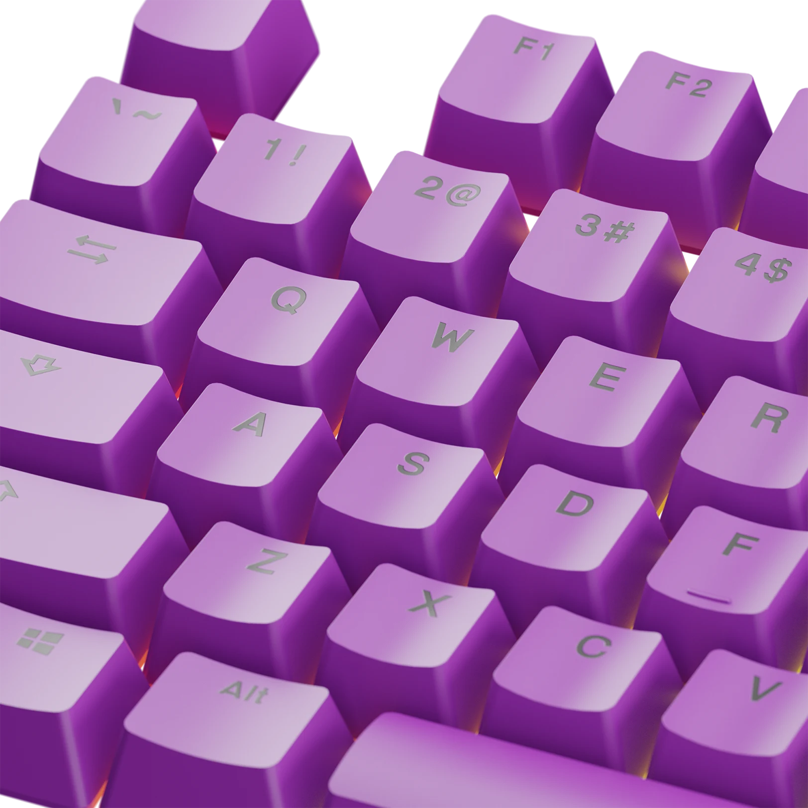 Epic Purple Keycaps for Mechanical Keyboards - Durable PBT Keycaps for Gaming & Typing - Perfect for PC, Mac & Laptop Keyboards (US Layout)