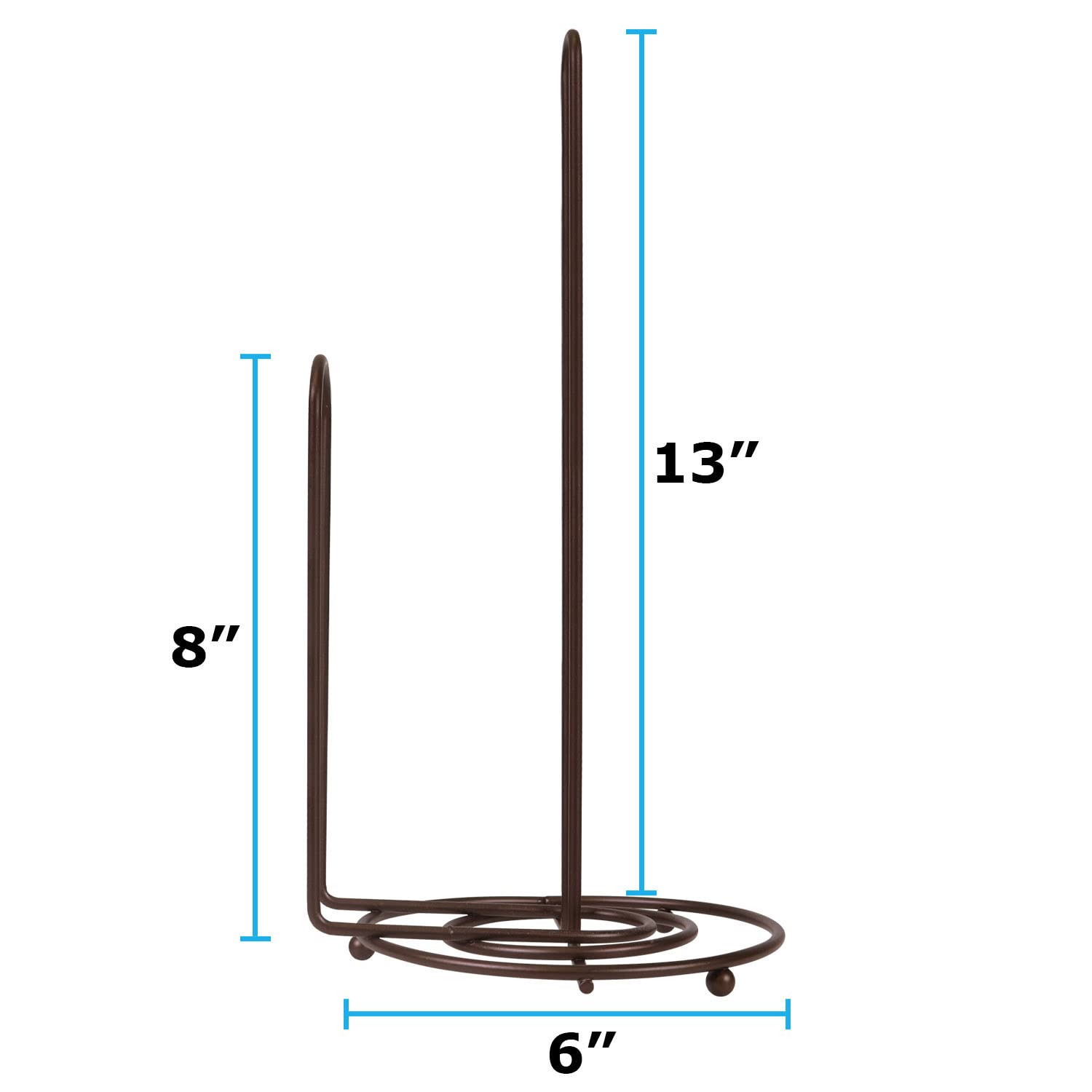 Blue Donuts Paper Towel Holder - One-Handed Tear Dispenser for Kitchen Countertop, Farmhouse Style Bronze Towel Rack | Perfect for Kitchen, Bathroom, and Office Use
