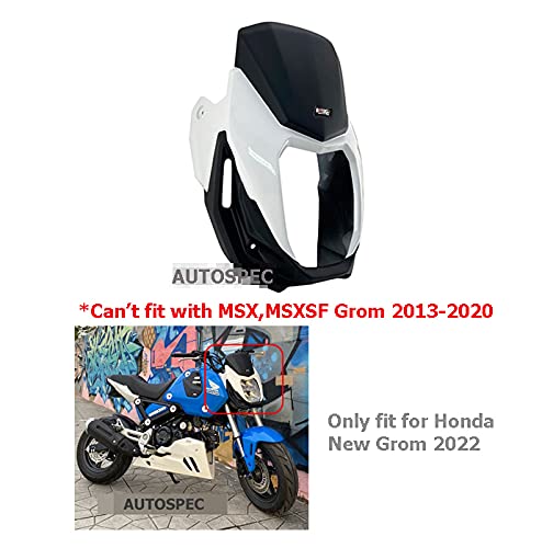2022 Honda Grom Front Light Fairing Cover Cowl Replacement - White & All Colors Available | Perfect for Motorcycle Upgrades & Customization