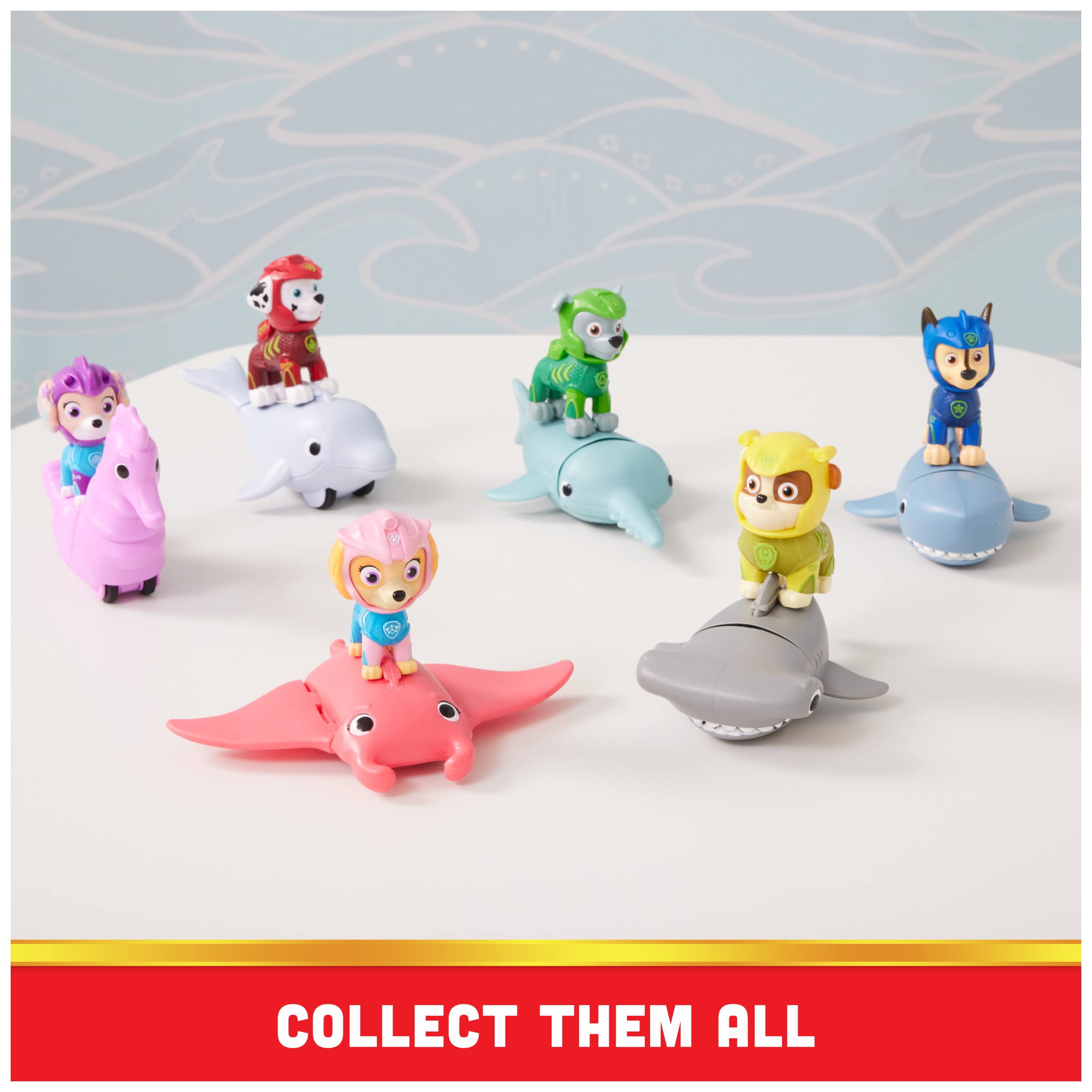 PAW Patrol Aqua Pups Skye & Manta Ray Action Figure Set - Kids Water Adventure Toys for Boys & Girls Ages 3+ | Perfect for Pool Play, Bathtime Fun & Ocean-Themed Imaginative Play
