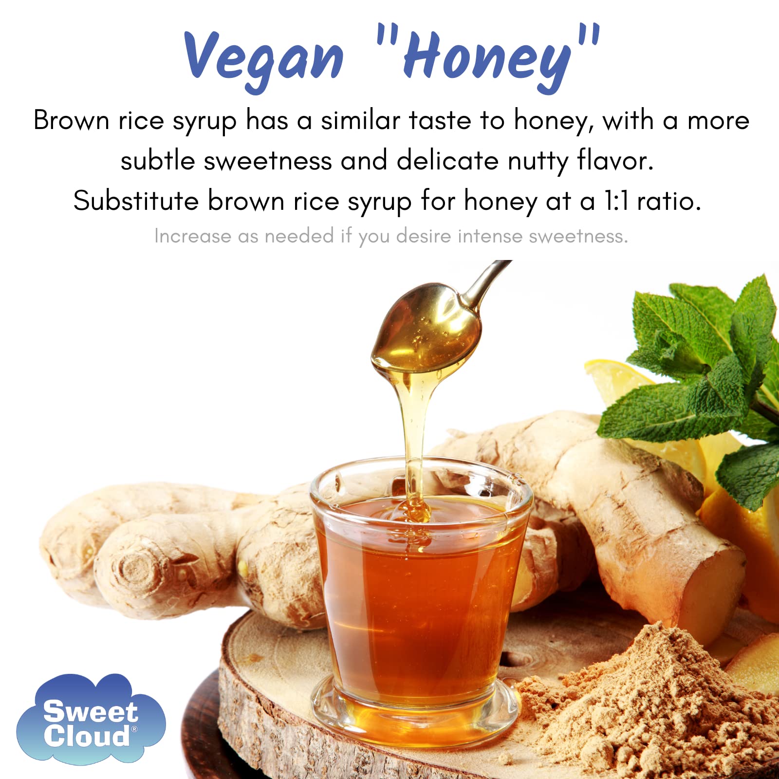 Organic Brown Rice Syrup (Ssal-Jocheong) - Kosher, Gluten-Free, Vegan Malt Syrup - Perfect Honey & Sugar Substitute for Baking, Brewing & Cooking - 1 lb Bottle - Ideal for Vegan Desserts, Healthy Sweeteners & Homemade Beverages