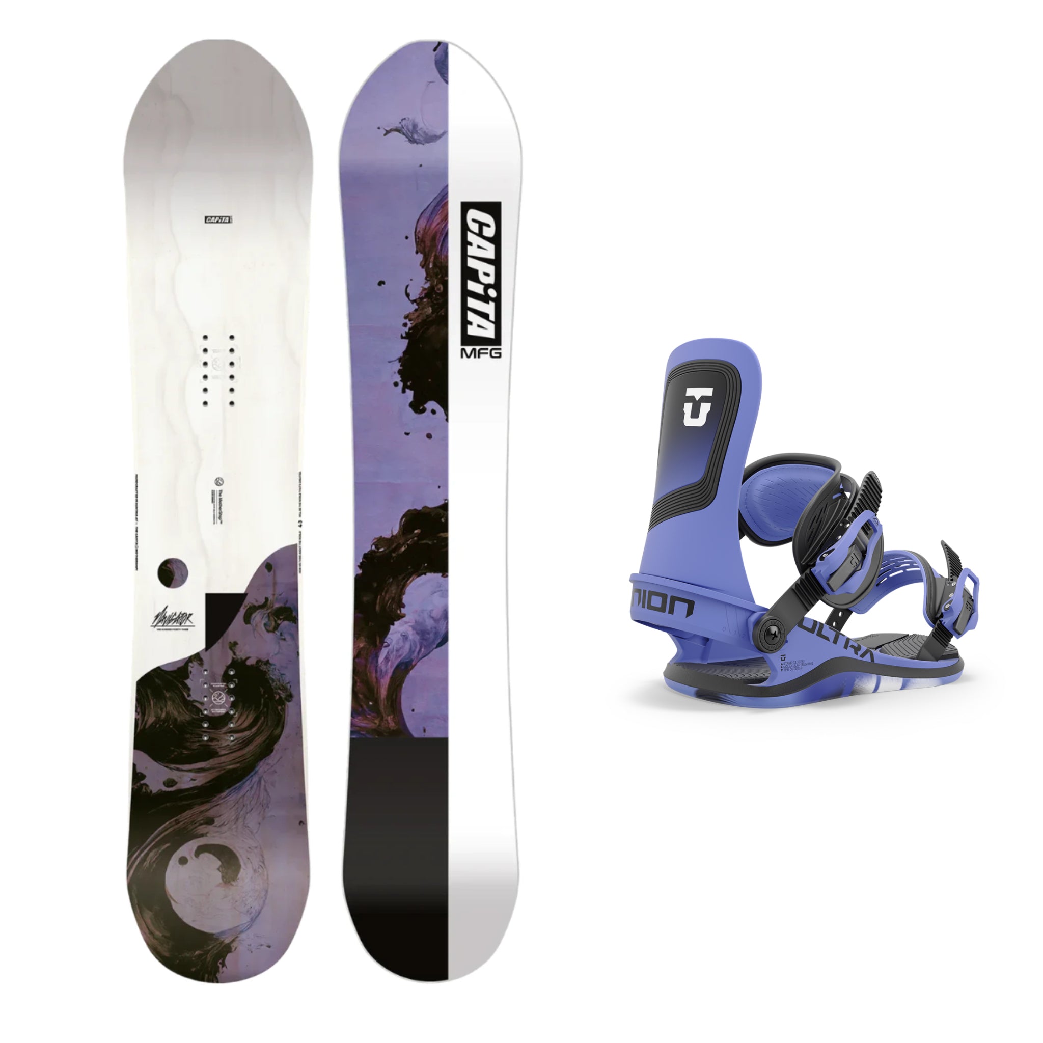CAPiTA The Navigator Women's Snowboard 2025 with Union Ultra Bindings | All-Mountain Freestyle Snowboard for Women | Perfect for Powder, Park & Backcountry Riding