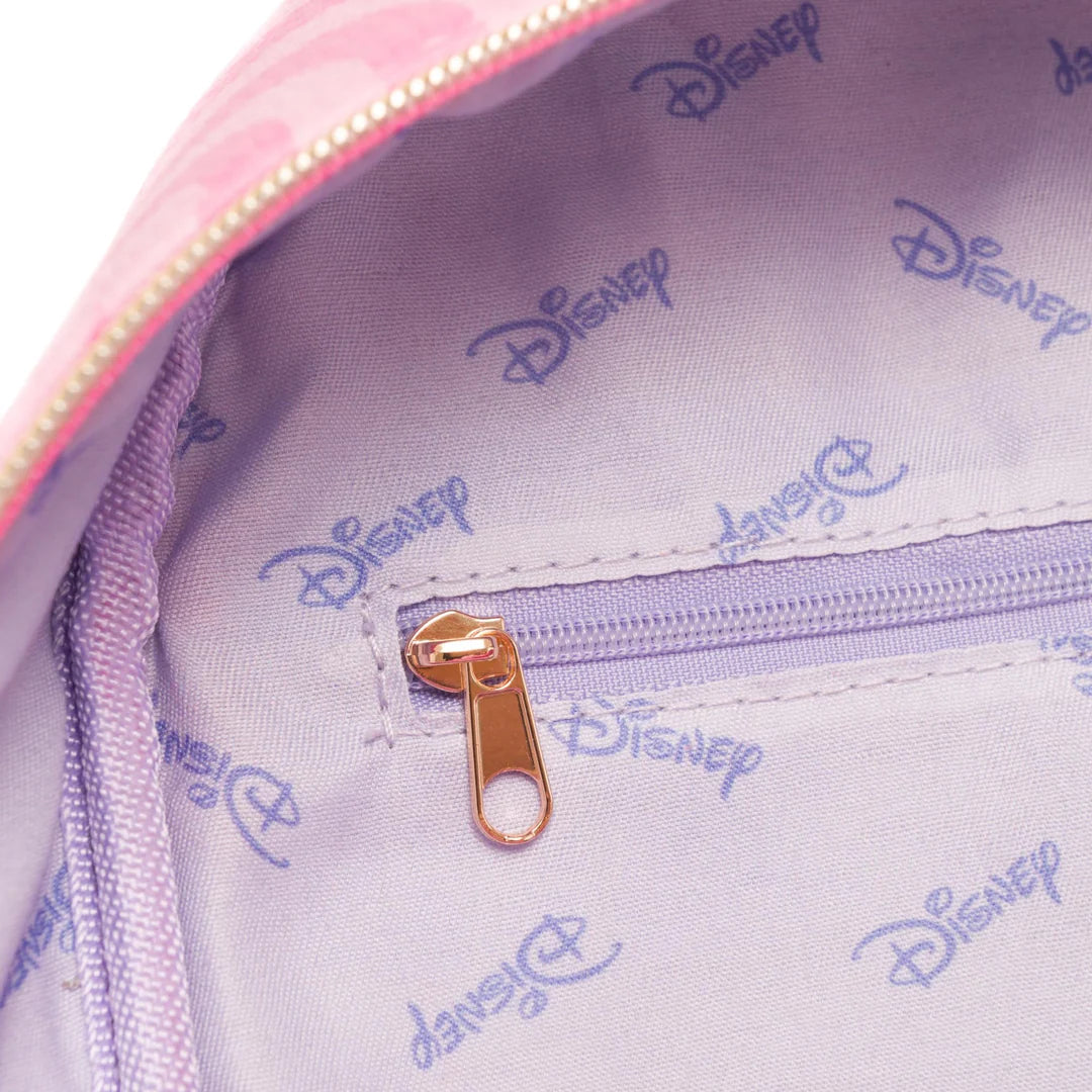 Disney Minnie Mouse Glam Vibes Vegan Leather Mini Backpack for Women - Cute Small Purse for School, Travel & Everyday Use