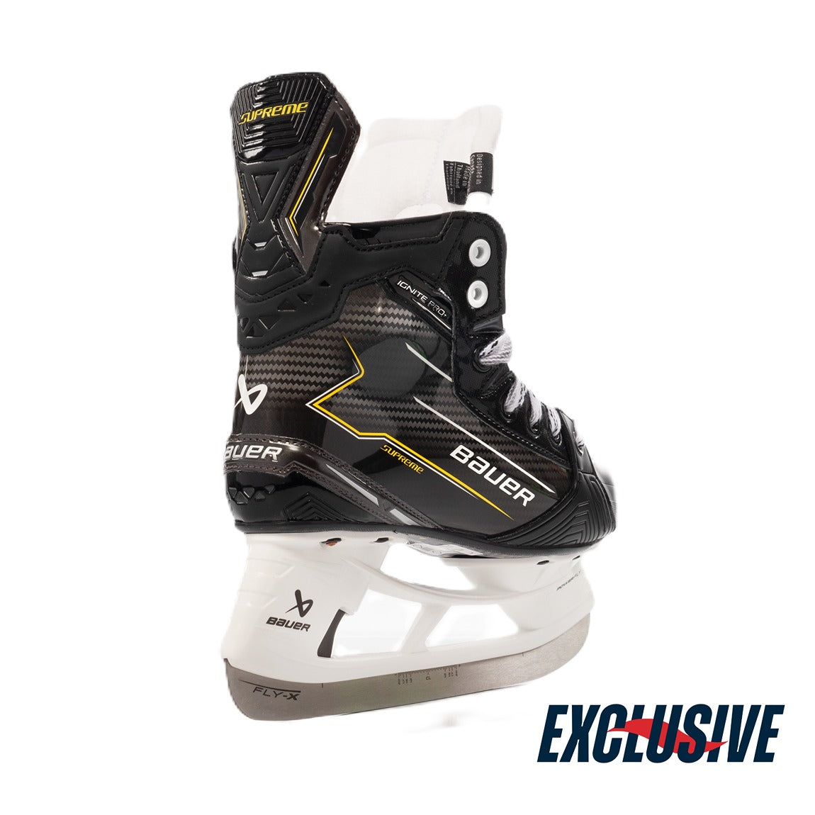 Bauer Supreme Ignite Pro+ Hockey Skates (2024) - Junior Ice Skates for Youth - Lightweight Performance Hockey Skates for Speed & Agility - Perfect for Competitive Play & Ice Hockey Training