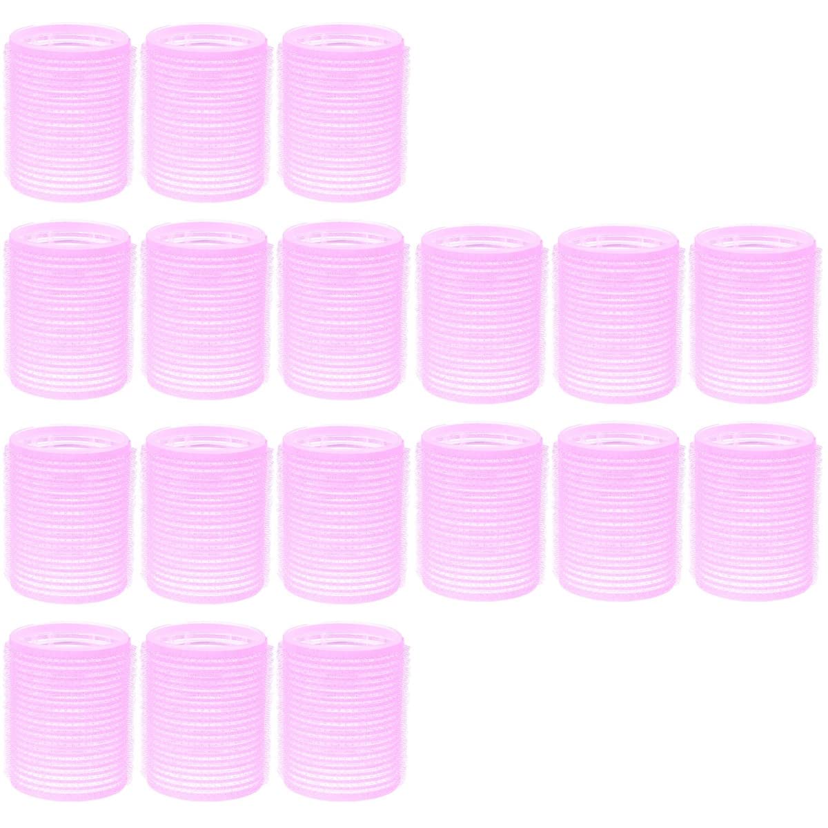 FOMIYES 18pcs Self Grip Hair Rollers - Plastic Hair Curlers for Salon & DIY Hairstyling - Women's Hair Styling Tools (Random Colors) - Perfect for Home Use, Salon Professionals & Party Hairstyles