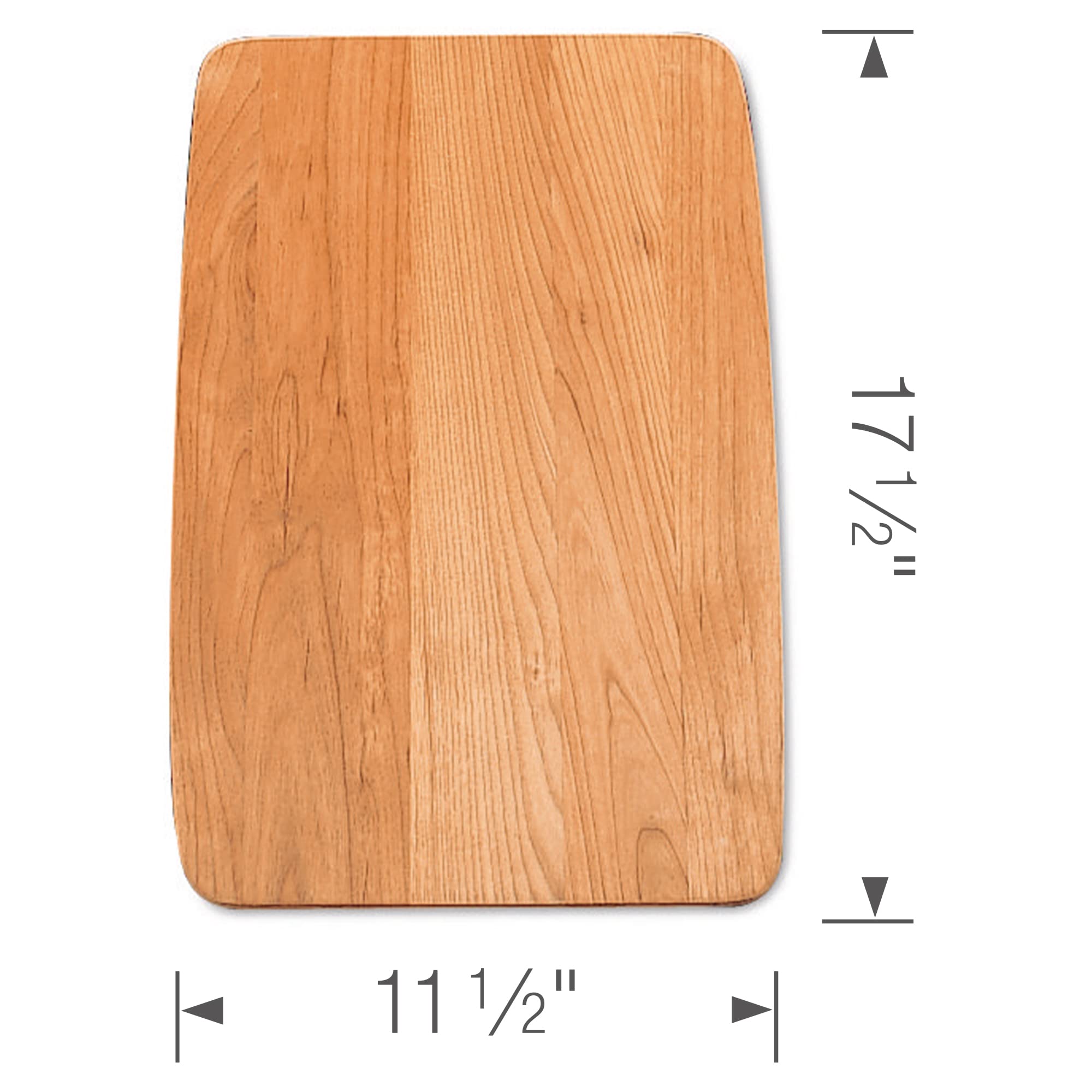 Premium Blanco 440230 Diamond Super Single Bowl Wood Cutting Board - 17.5