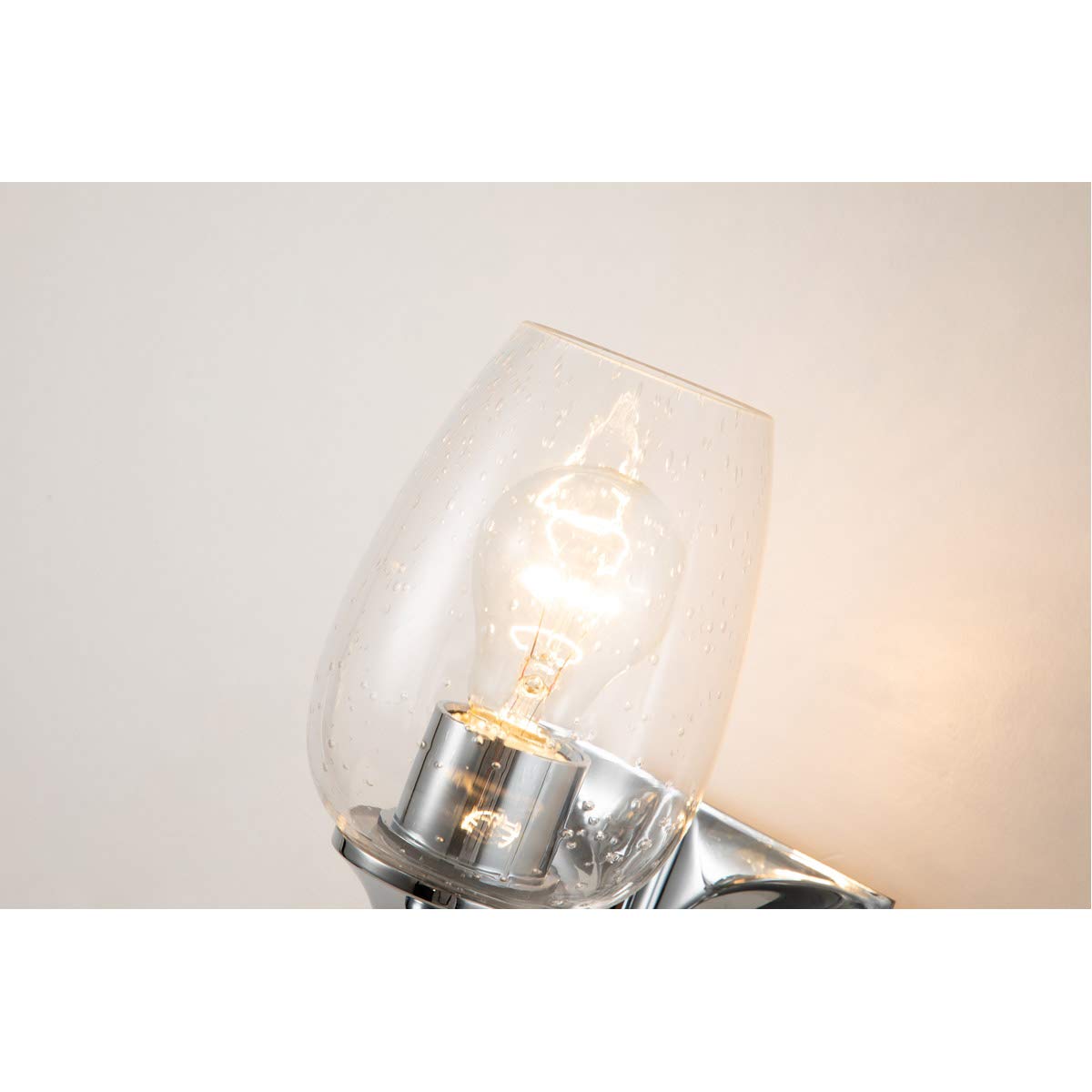 Lucas & McKearn Epsilon Modern Bathroom Vanity Light Fixture - 2-Light Brushed Nickel Finish, Dimmable LED Compatible - Perfect for Bathroom Makeover, Powder Room & Spa-Style Lighting Upgrade