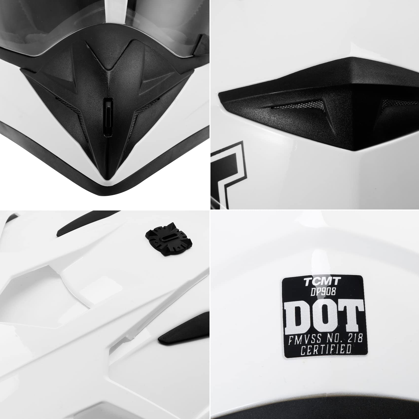 Dot Certified Full Face Helmets for Adults - ATV, Motocross, Dirt Bike & Motorcycle Safety Gear - BMX, MX, Downhill & MTB Mountain Bike Helmet for Men & Women - Perfect for Off-Road Adventures & Extreme Sports