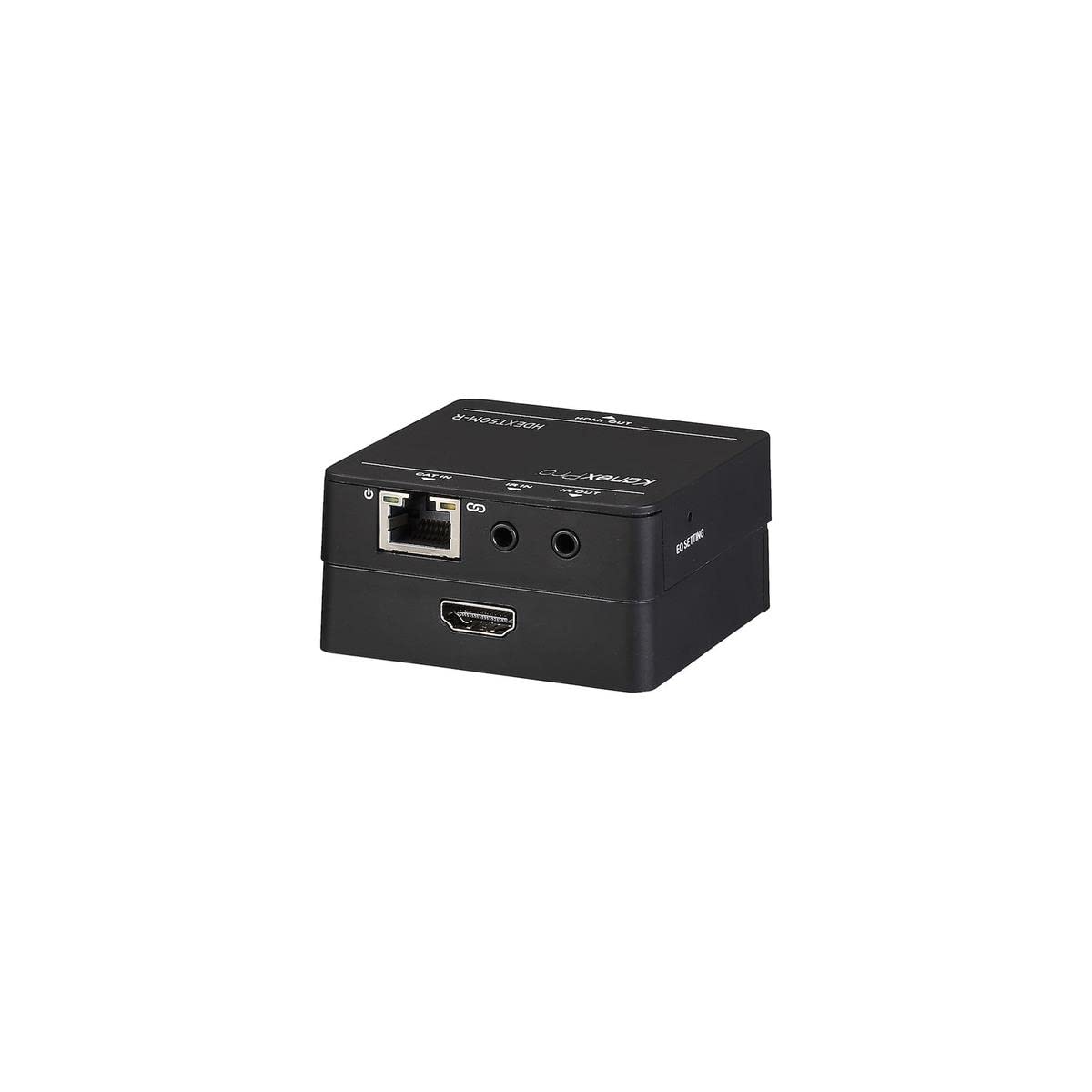 KanexPro 164ft HDMI Extender Over CAT5/6 Cable with International Power Supply - 4K Video Transmission for Home Theater & Conference Room Setup