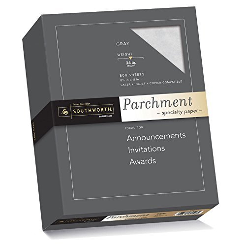 Southworth SOU974C Premium Parchment Paper for Certificates, Diplomas & Legal Documents - Acid-Free, Archival Quality for Lasting Documents