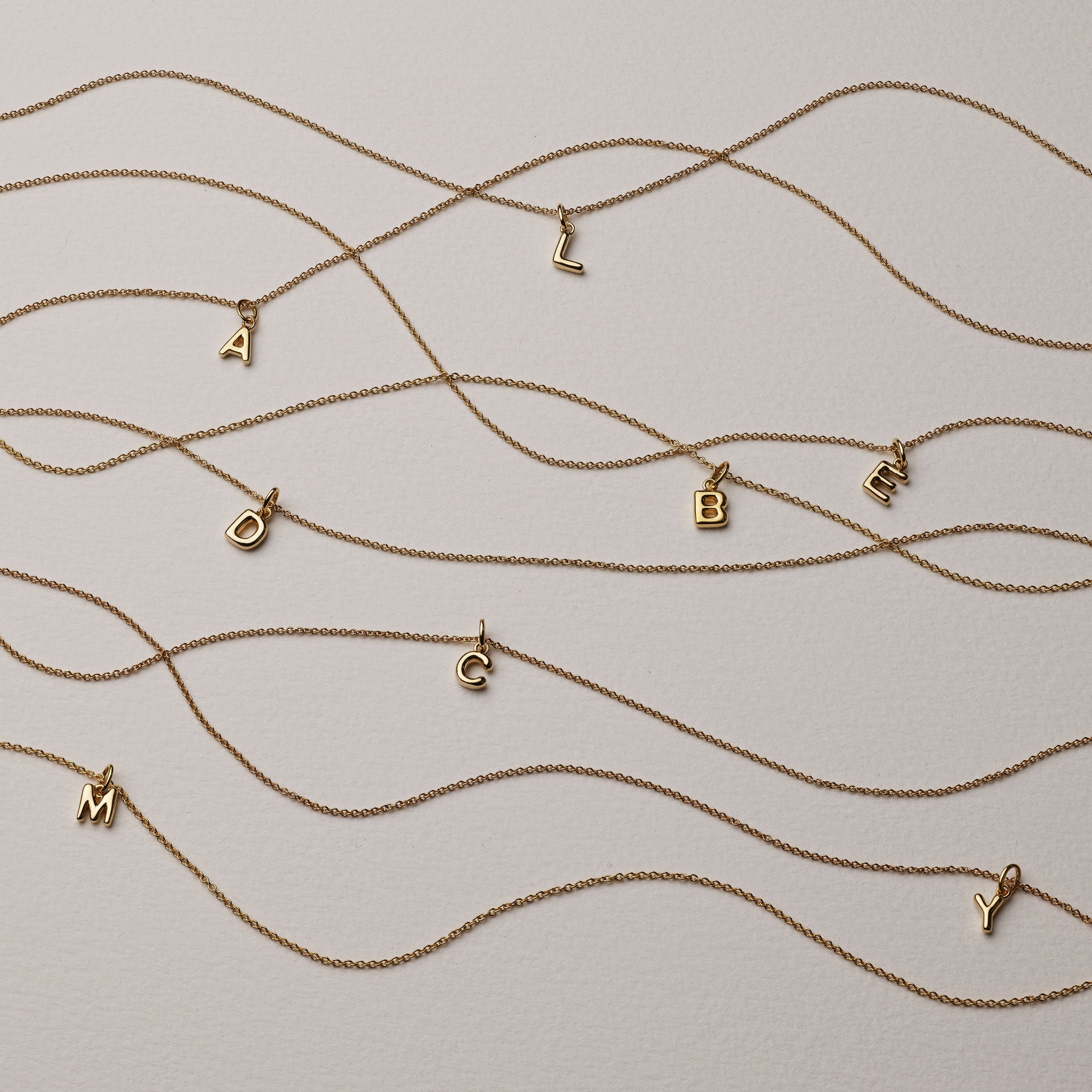 Gold Bubble Letter Necklace - Personalized Initial Pendant for Women - Perfect for Gifts, Birthdays & Everyday Wear