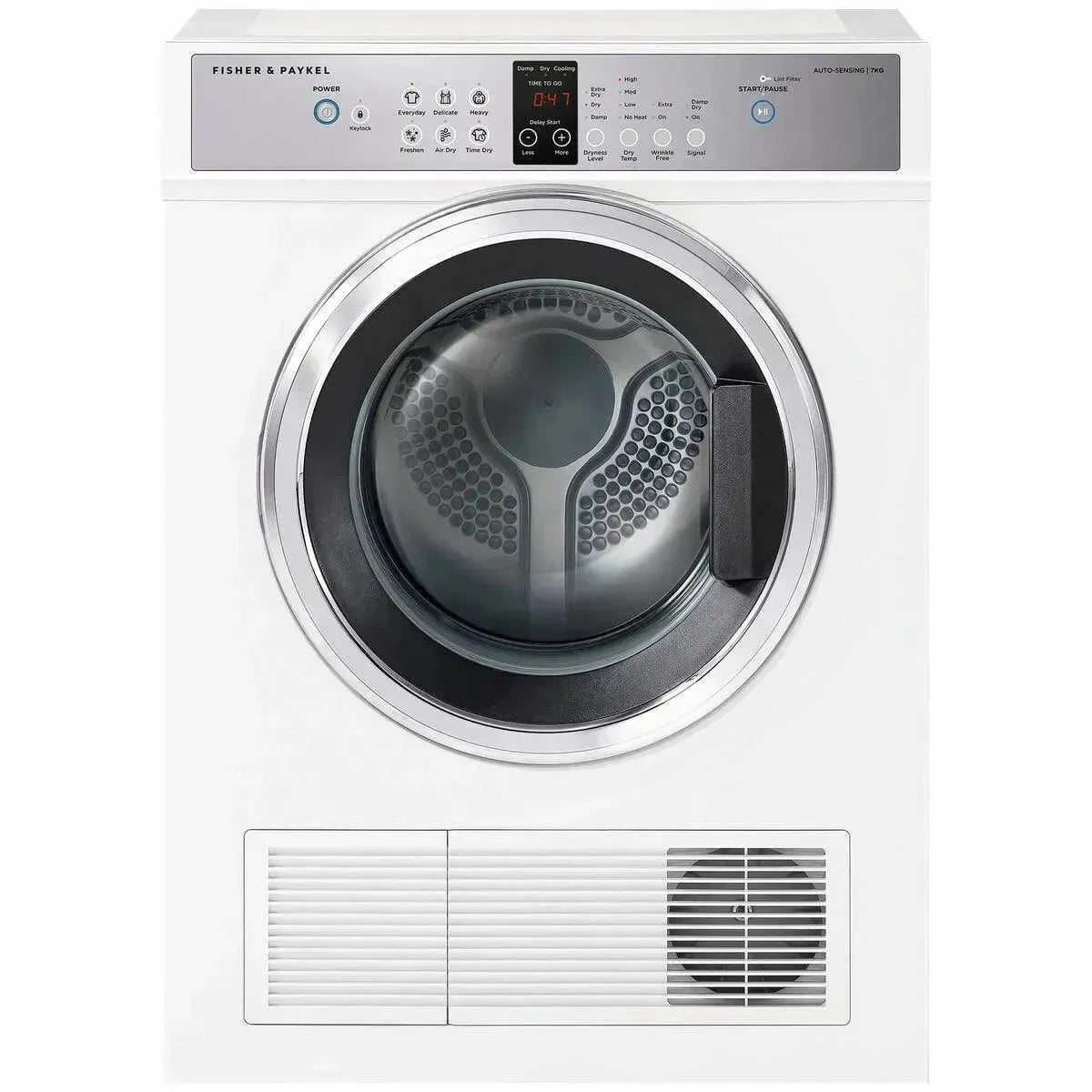 Fisher & Paykel 7kg Vented Clothes Dryer DE7060G2 - Energy Efficient Laundry Appliance for Home & Apartment Use