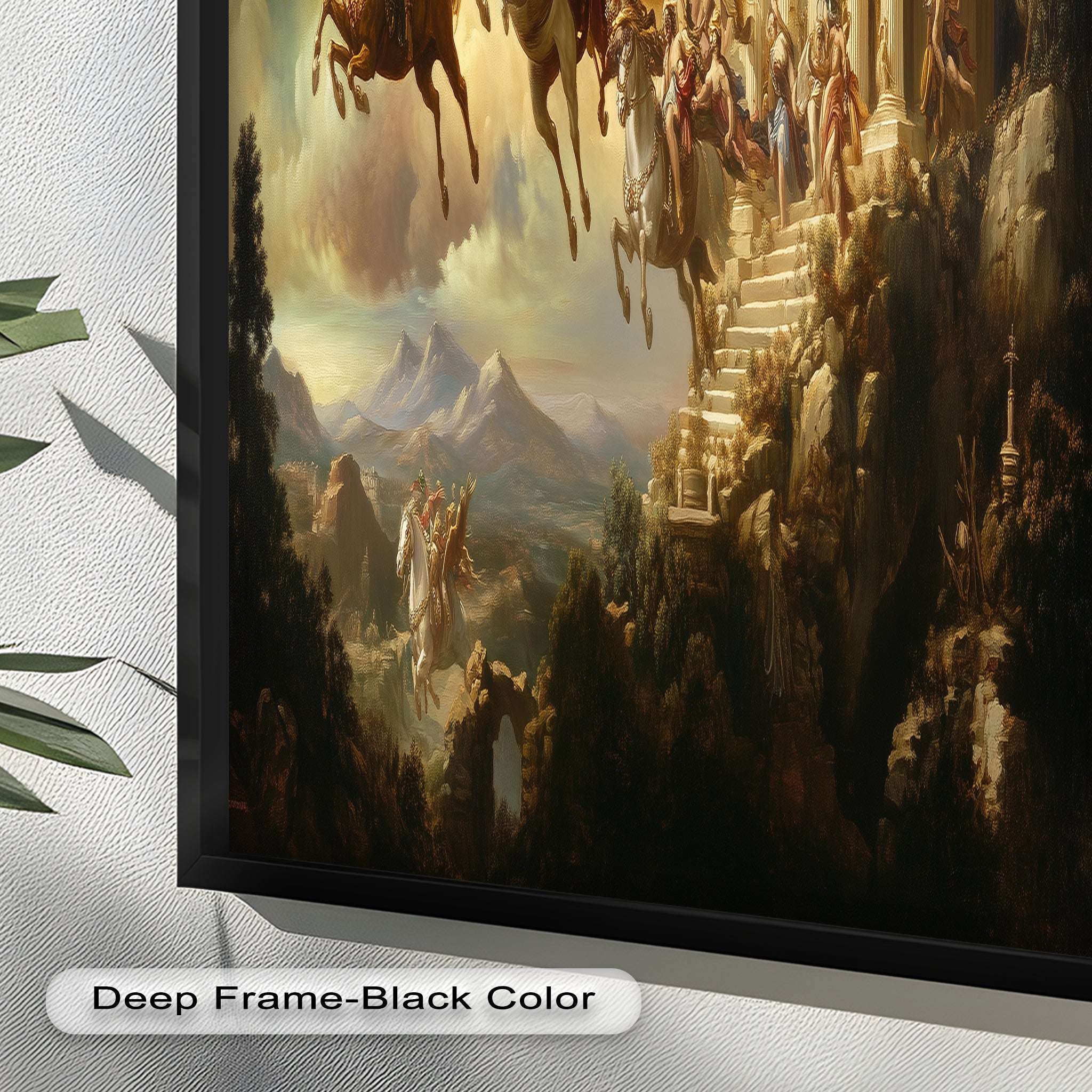 Ascension of the Gods - Premium Mythological Oil Painting Wall Art for Home Decor, Office & Gift Giving
