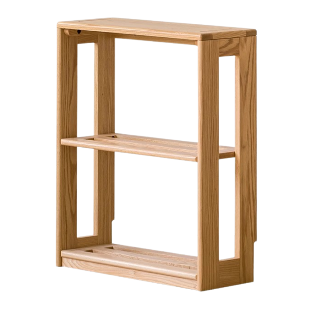 out of stock 23.6x9.8x29.5 inch/ 60x25x75cm/ Natural Wood color/ Red Oak Adjustable Bookshelf