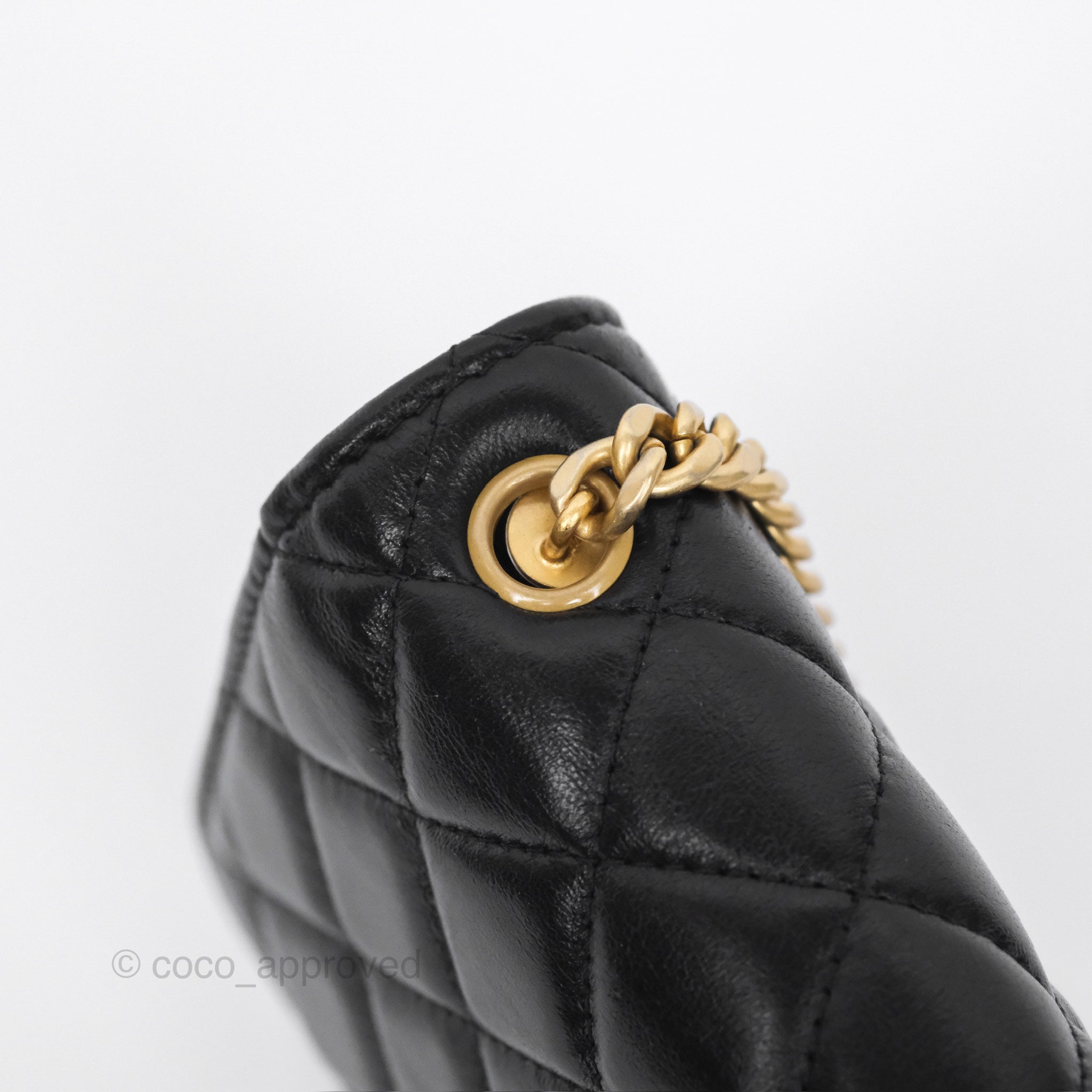 Chanel All Slide Wallet on Chain WOC with Adjustable Chain - Quilted Black Lambskin Leather Crossbody Bag for Women | Perfect for Evening Events, Parties & Daily Use