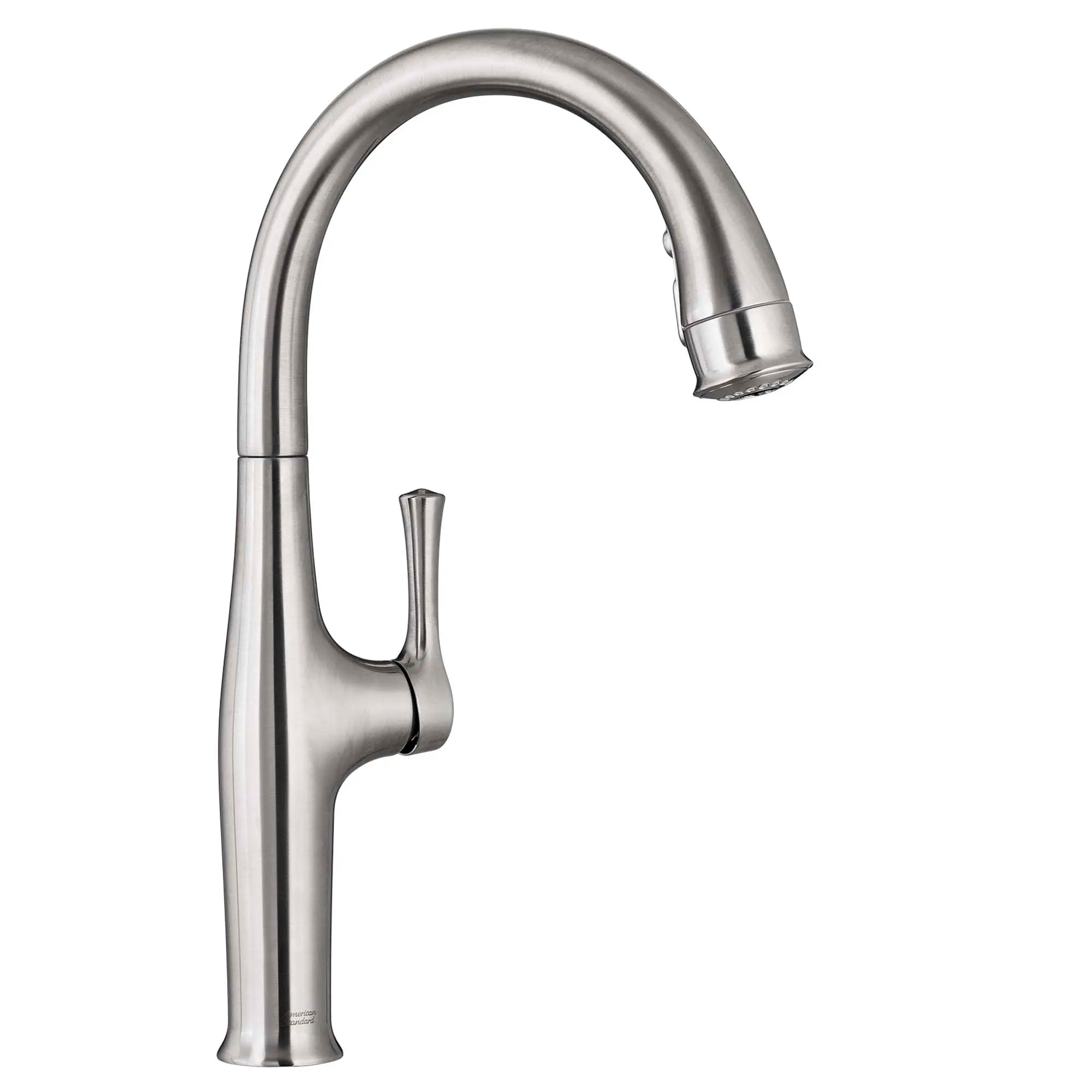 Stainless Steel Single Handle Pull Down Kitchen Faucet with Dual Spray - 1.5 GPM (5.7 L/min) Water Flow - Perfect for Modern Farmhouse & Contemporary Kitchen Sinks