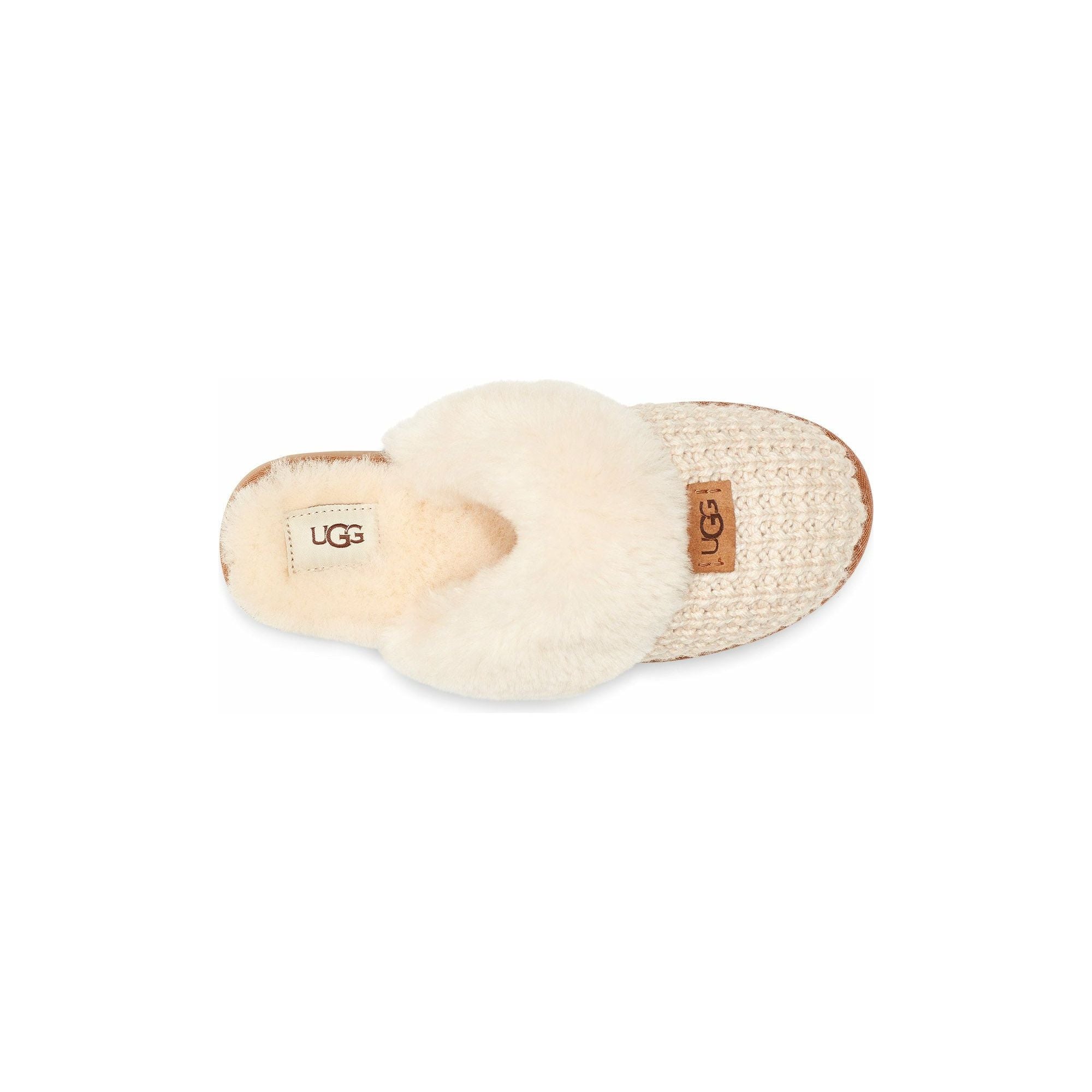 UGG Women's Cozy Plush Fleece Slippers - Soft Indoor House Shoes for Winter Comfort - Perfect for Home, Lounge & Relaxation (Cream)