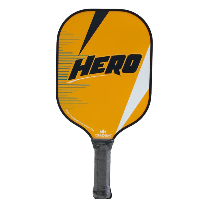 Diadem Hero Pickleball Paddle - Premium Carbon Fiber Paddle for All Skill Levels | Orange | Perfect for Tournaments & Recreational Play