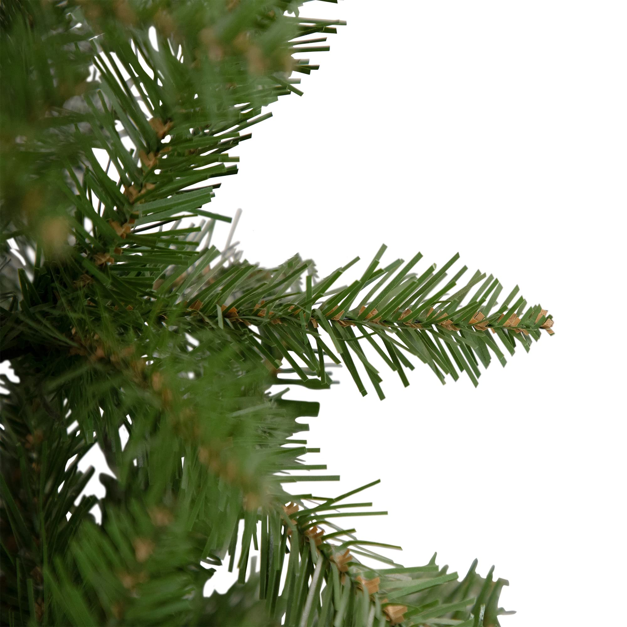 7.5' Silver Lake Fir Pencil Artificial Christmas Tree Unlit - Slim Space-Saving Holiday Decor for Small Apartments & Office Spaces