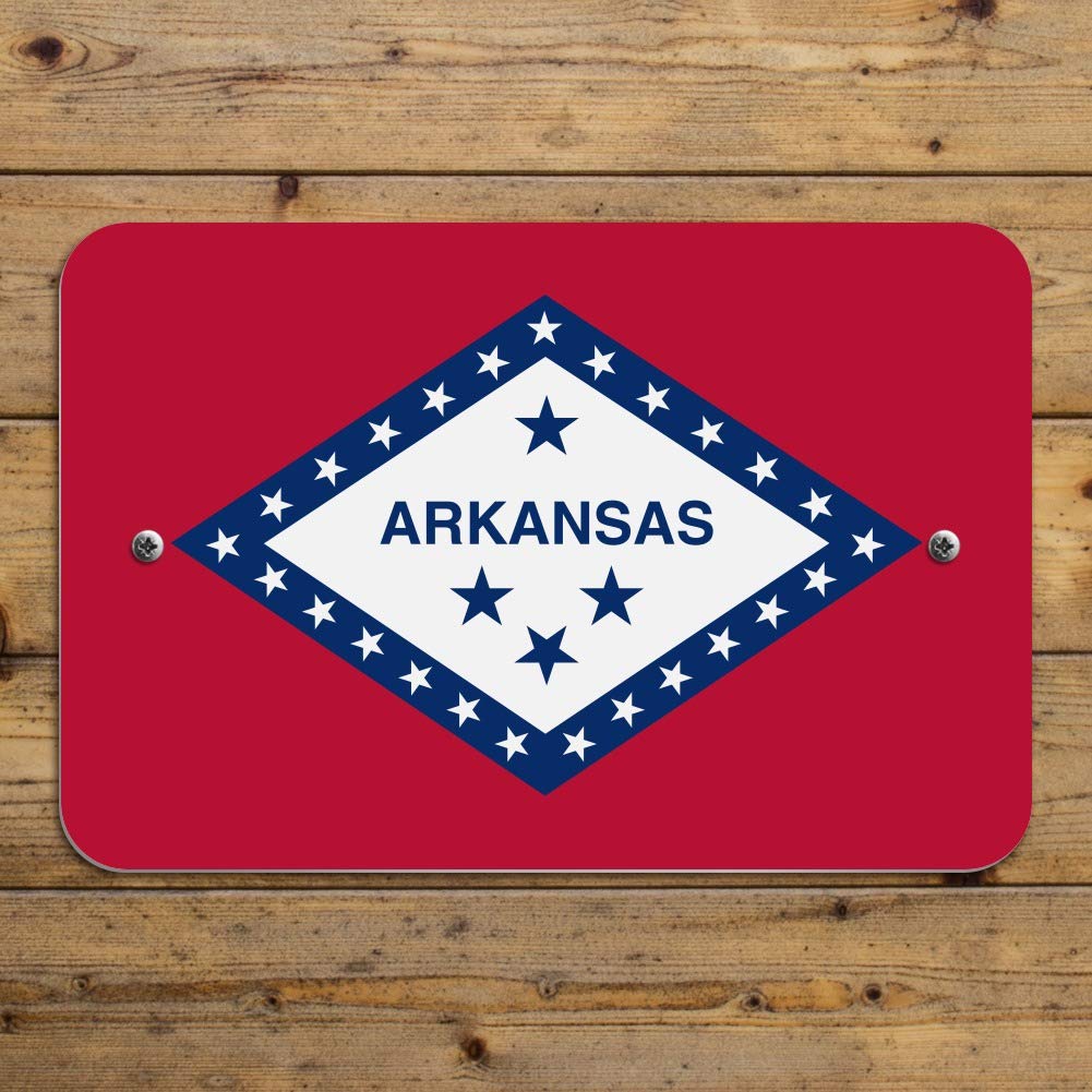 Arkansas State Flag Wall Decor - Premium Quality Home, Office & Business Sign | Perfect for Indoor & Outdoor Use, Gifts, and Patriotic Displays