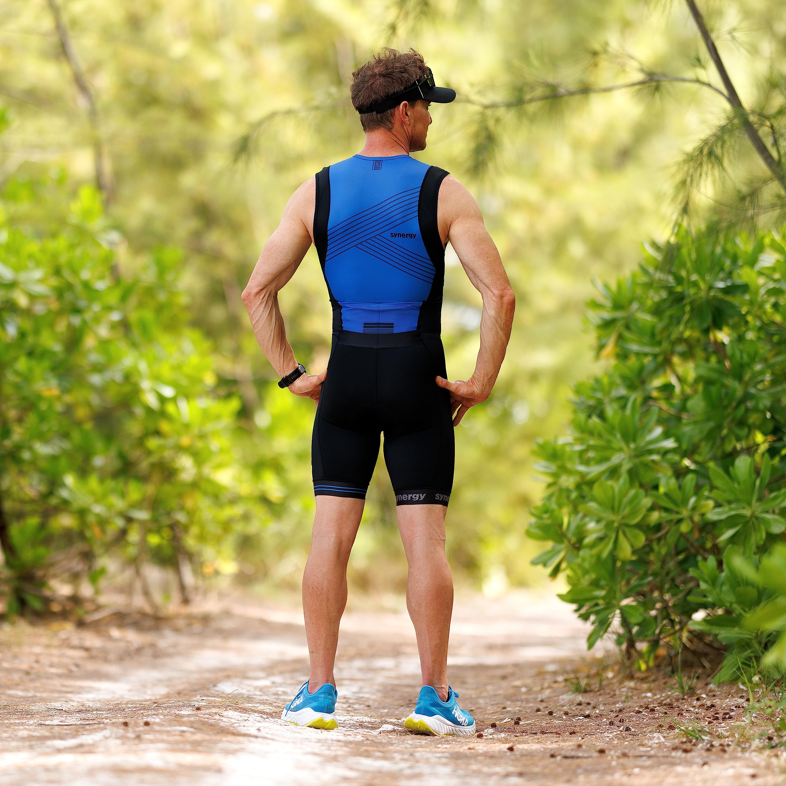 Synergy Men's Triathlon Trisuit - Lightweight, Quick-Dry & Breathable for Swimming, Cycling & Running | Perfect for Triathletes & Endurance Athletes