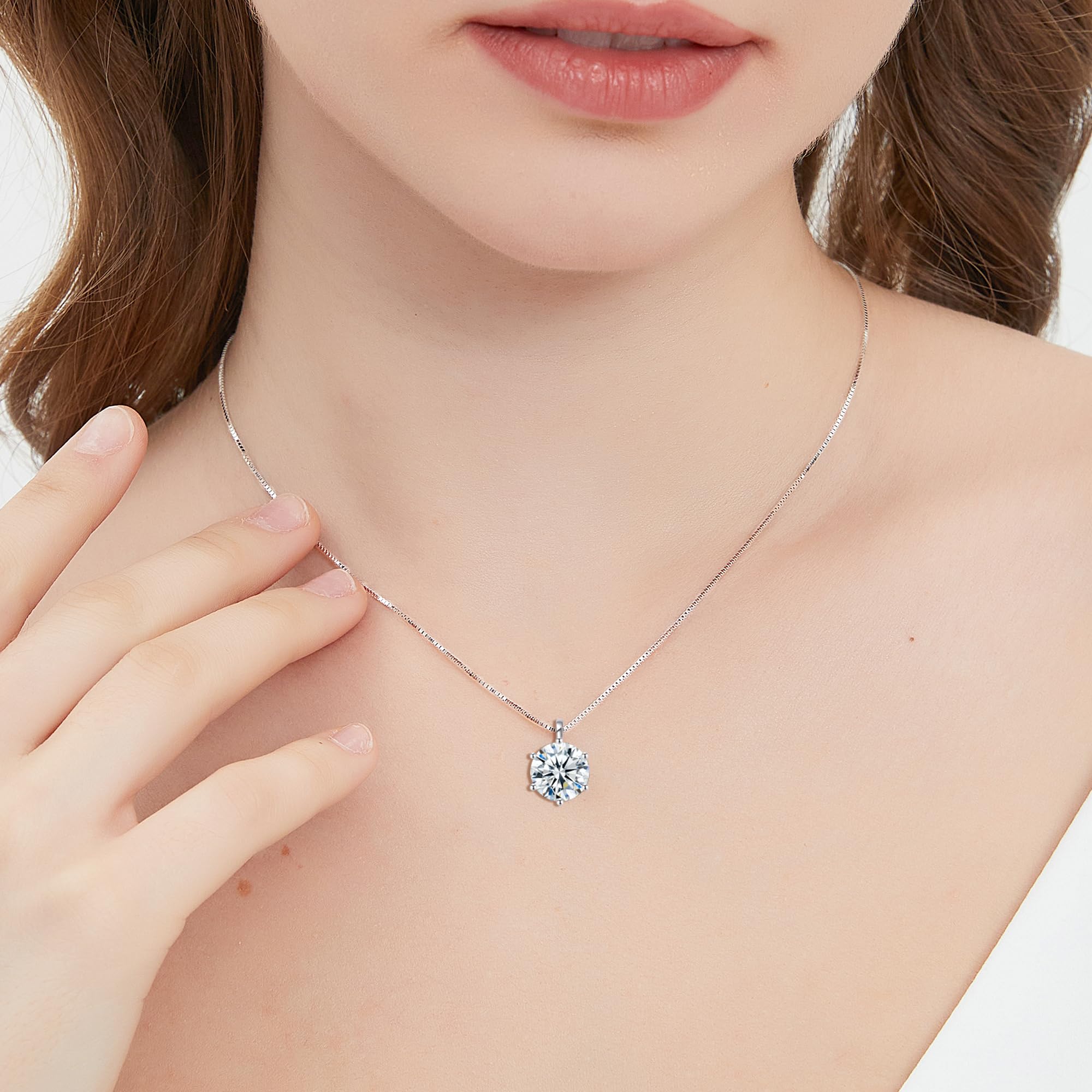 3 Carat Moissanite Necklace for Women - Anniversary Gift for Wife, Girlfriend & Soulmate - Durable Moissanite Jewelry for Birthday, Valentine's Day & Special Occasions - Perfect for Date Nights, Weddings & Romantic Surprises
