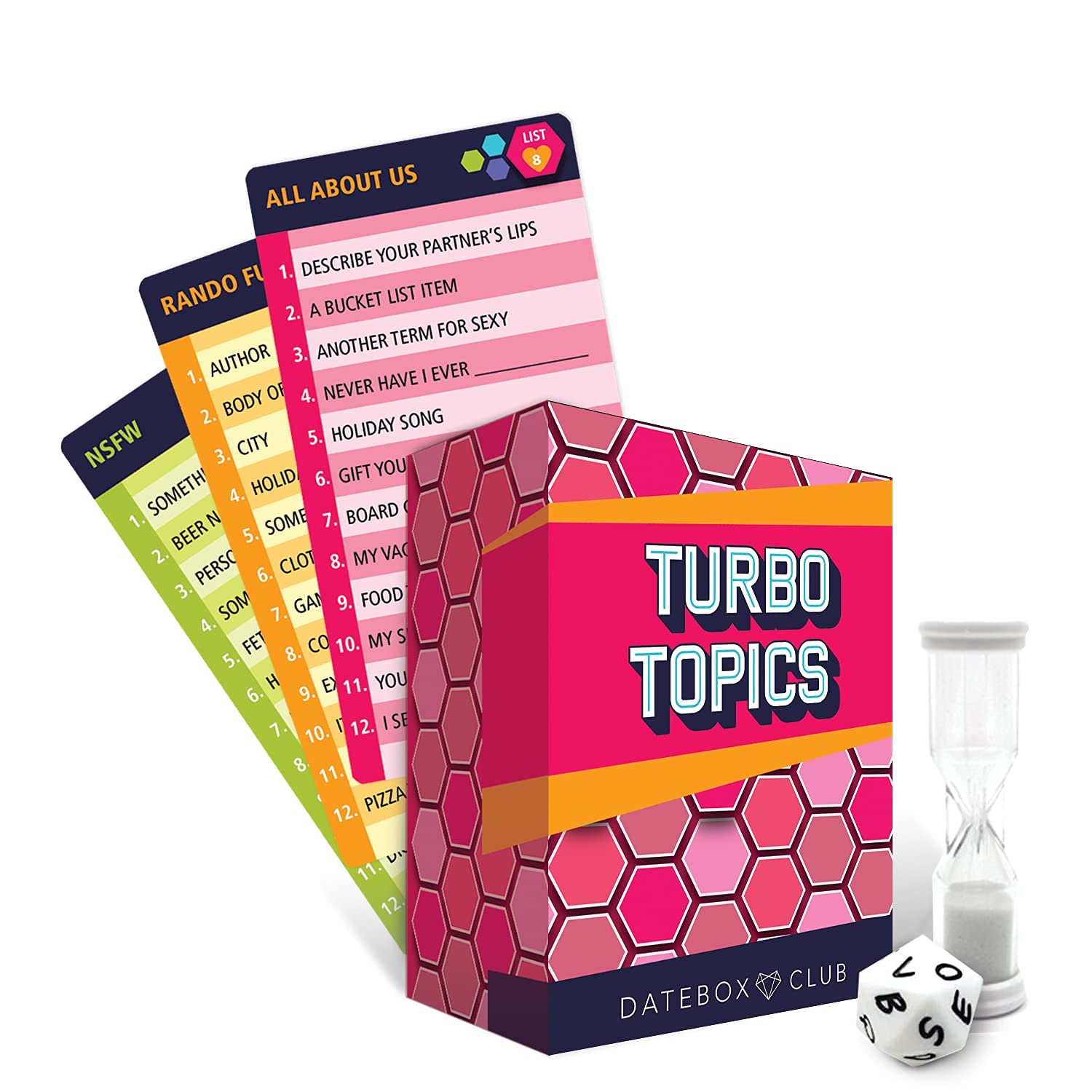 TurboTopics Couples Card Game - Fun & Easy Conversation Starter Questions for Deeper Connection & More Laughs | Gottman Certified Relationship Game for Date Nights, Anniversaries & Quality Time Together
