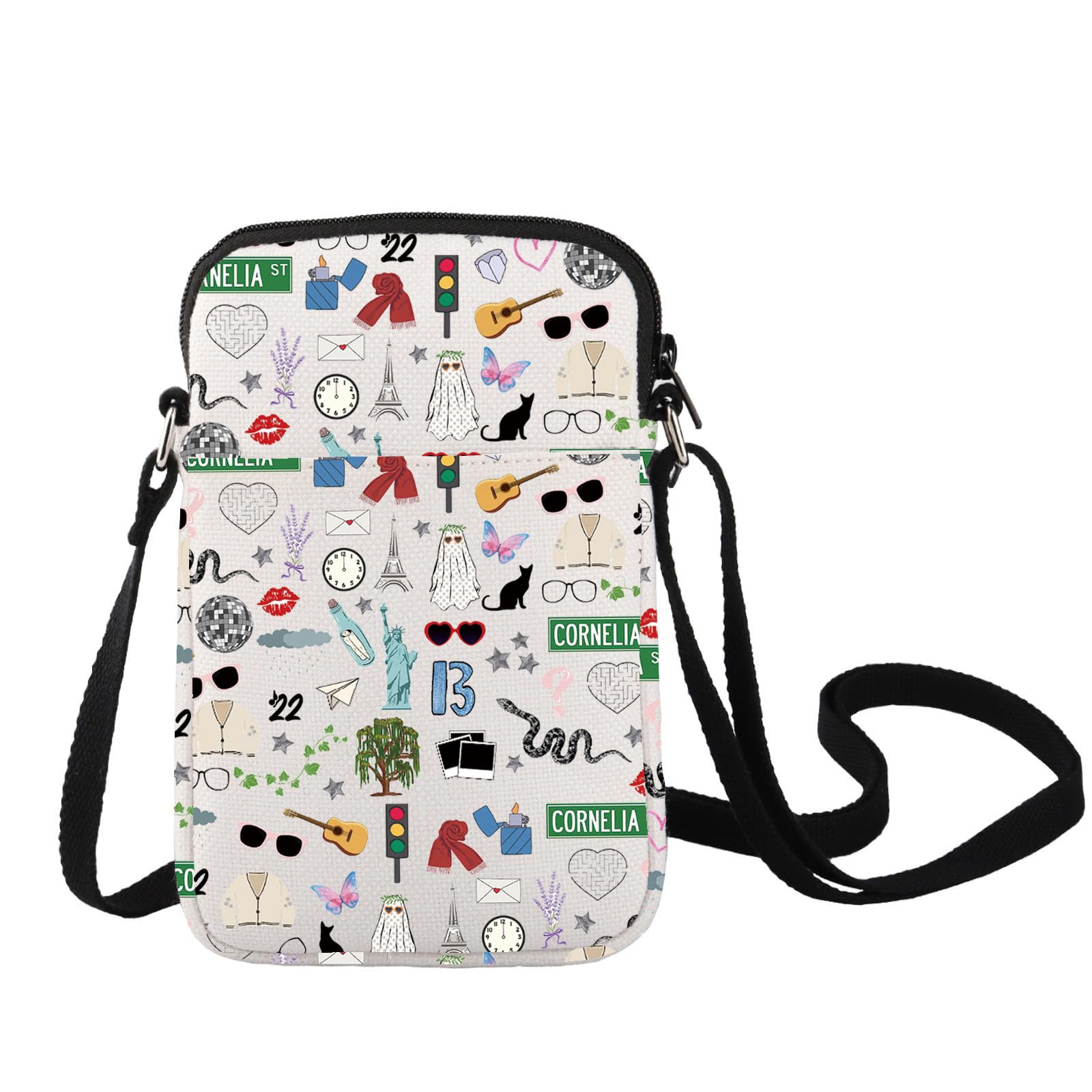 LEVLO Singer Album Crossbody Bag - Stylish Concert Shoulder Bag for Music Fans, Perfect Gift for Singer Tour Merchandise & Song Lovers | Ideal for Concerts, Parties & Daily Use