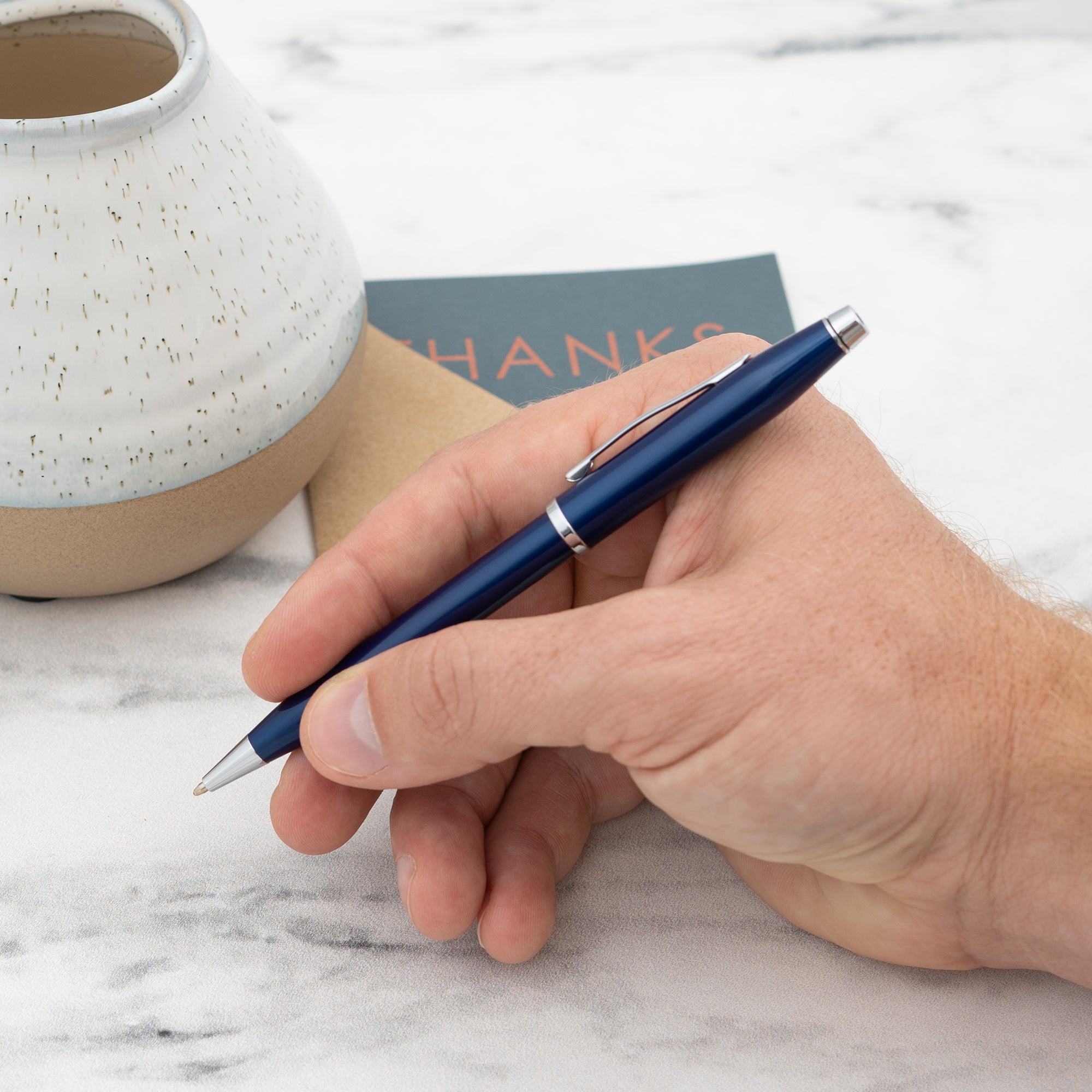 Cross Century II Translucent Blue Ballpoint Pen - Premium Writing Instrument for Professionals & Gifts | Office, Business, Journaling & Signature Use