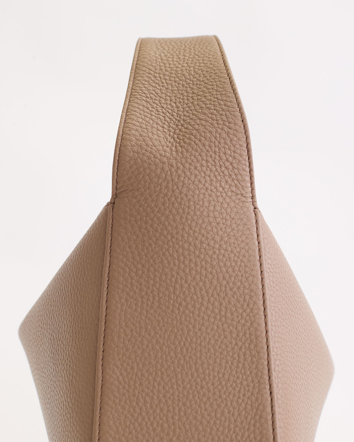 Mae Bag: Premium Taupe Pebbled Leather Crossbody Purse for Women - Perfect for Work, Travel & Everyday Use