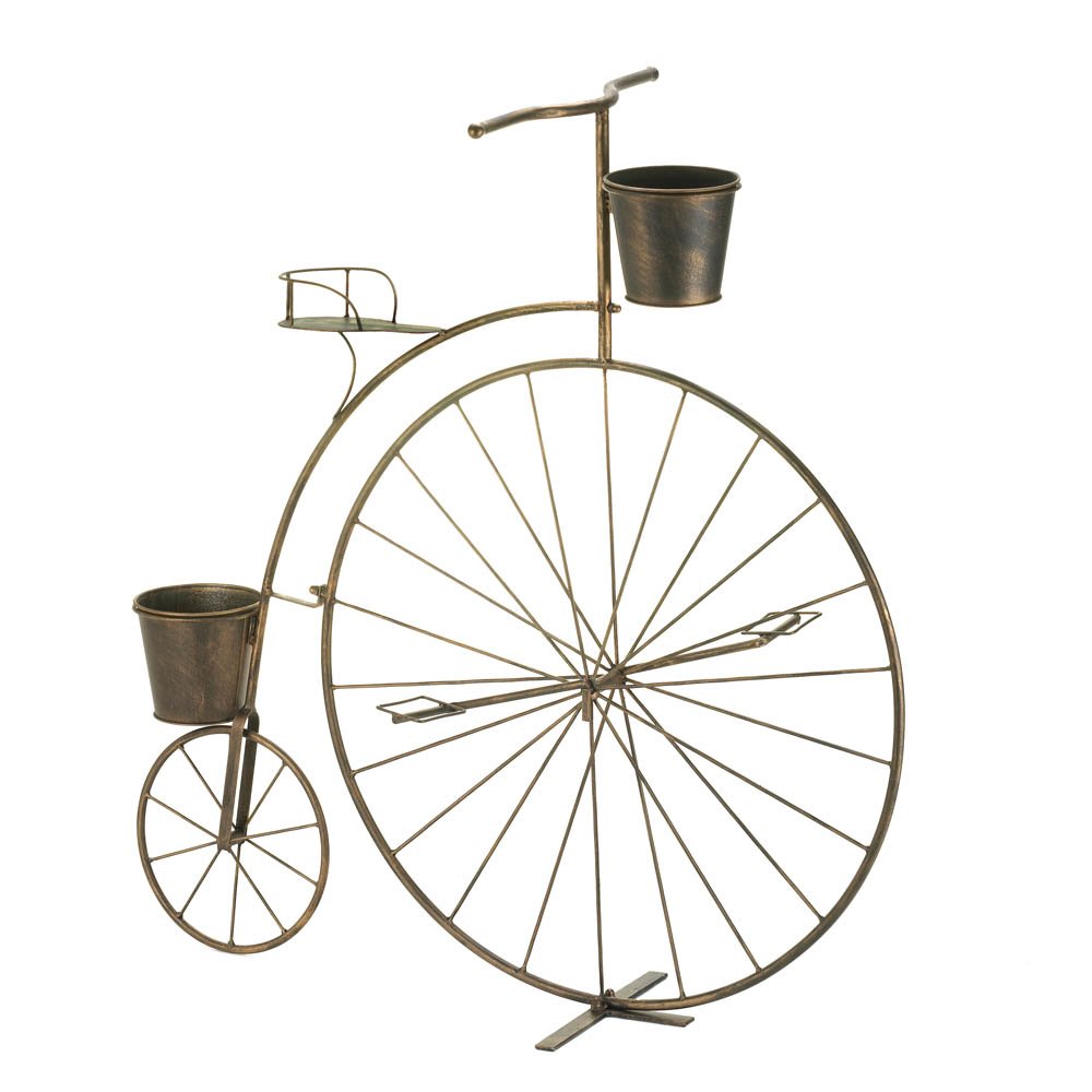 Summerfield Terrace Outdoor Planters - Vintage Bicycle Plant Stand for Garden Decor | Perfect for Patio, Porch & Backyard Landscaping