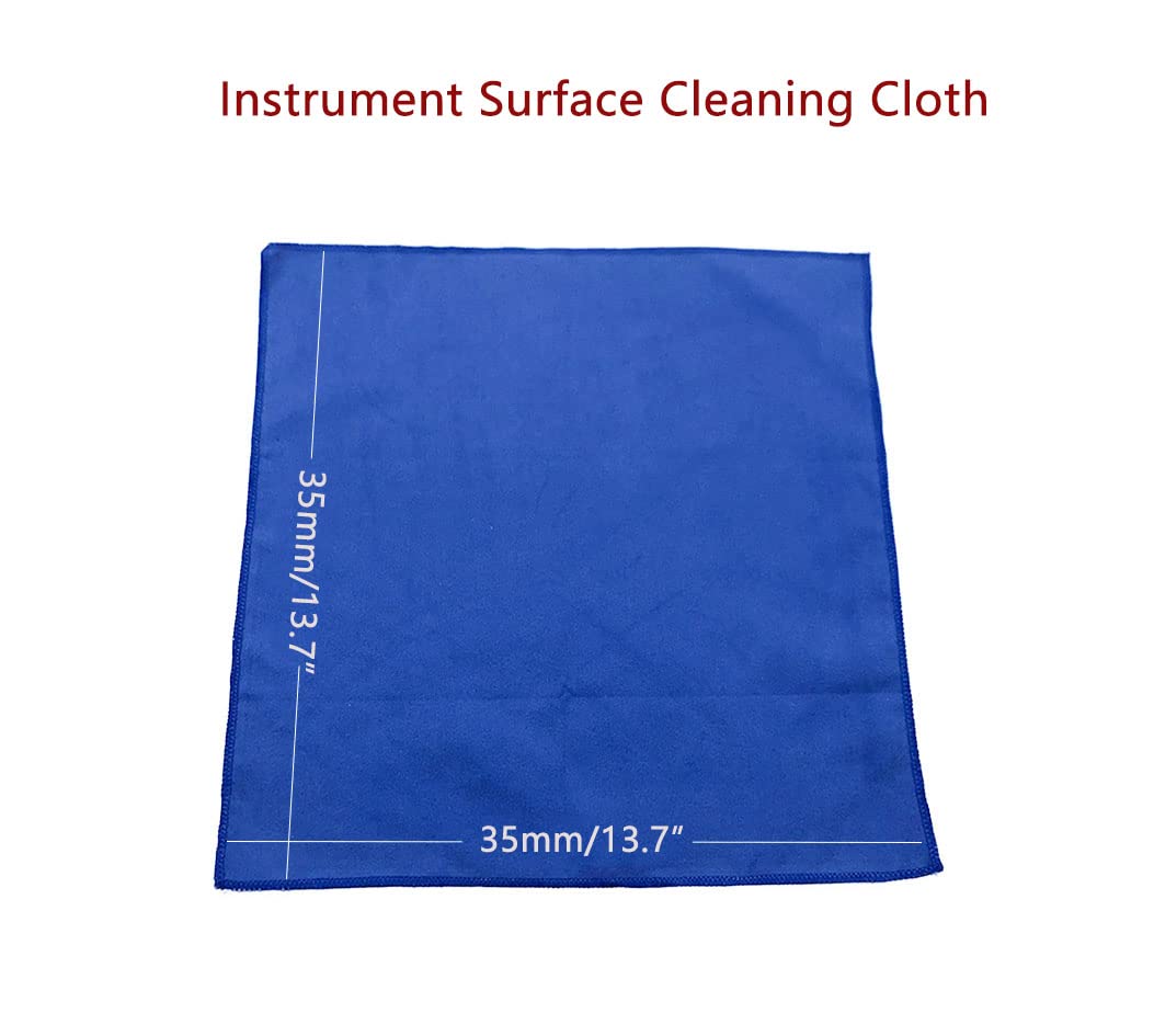 4-Piece Saxophone Cleaning Kit with Cloth, Mouthpiece Neck Swab, Tube Brush - for Alto/Tenor Sax, Clarinet, Flute & Woodwind Instruments - Perfect for Daily Maintenance & Professional Care