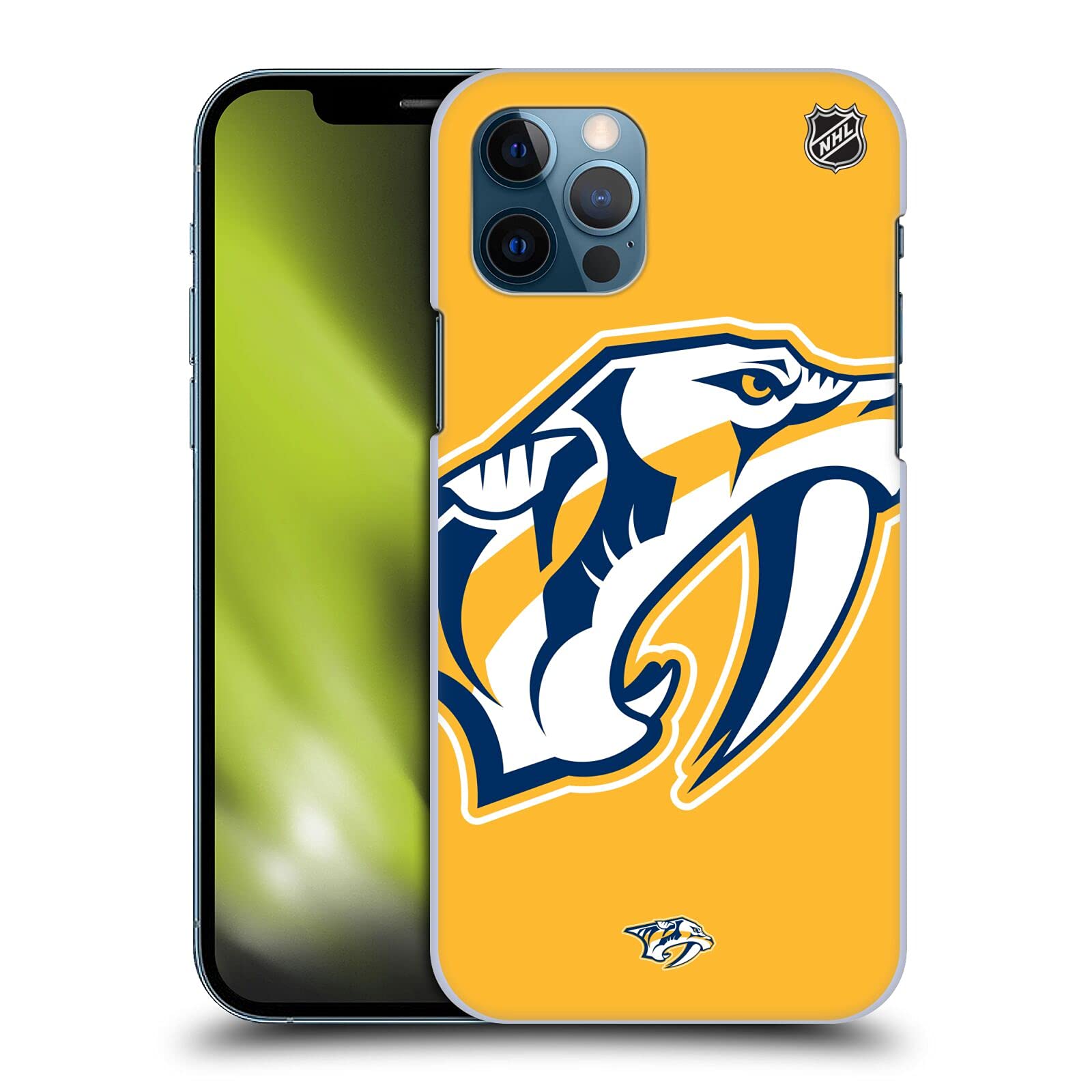 Officially Licensed NHL Nashville Predators Hard Back Phone Case - Compatible with Apple iPhone 12 & iPhone 12 Pro - Durable Protection for Hockey Fans - Perfect for Games, Travel & Everyday Use