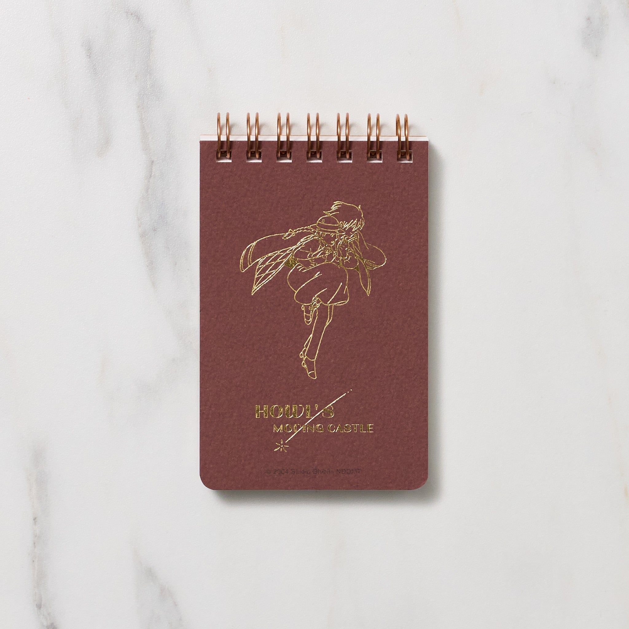 Studio Ghibli Foil Mini Ring Notebook - Spirited Away, My Neighbor Totoro, Howl's Moving Castle Anime Collection - Kawaii Japanese Stationery for School, Office & Travel Note Taking