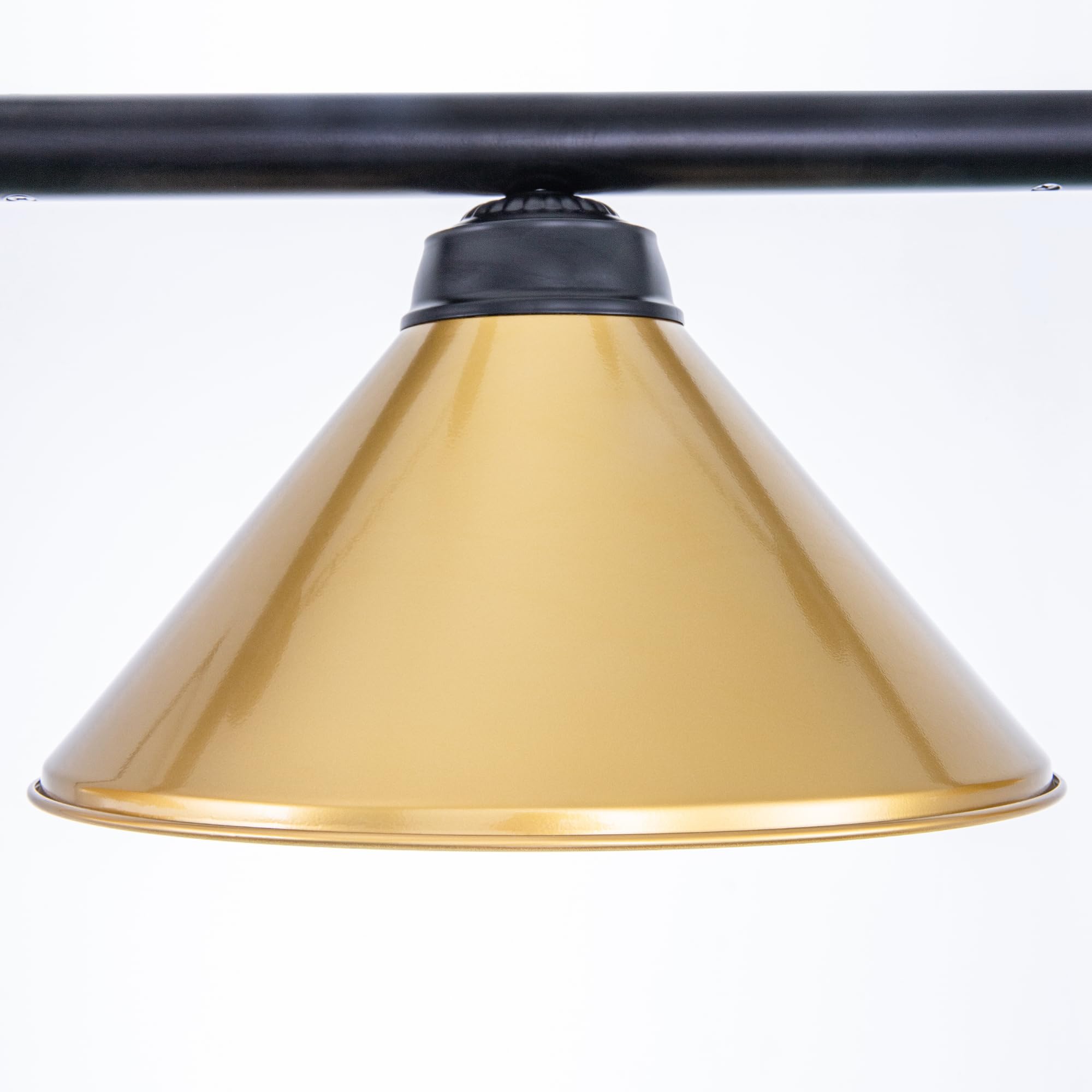 Wellmet 3-Light Billiard Table Lamp - Modern Metal Shade Hanging Light Fixture for 7' & 8' Pool Tables - Perfect for Game Rooms, Man Caves & Kitchen Islands (Ideal for Late-Night Games & Stylish Home Decor)
