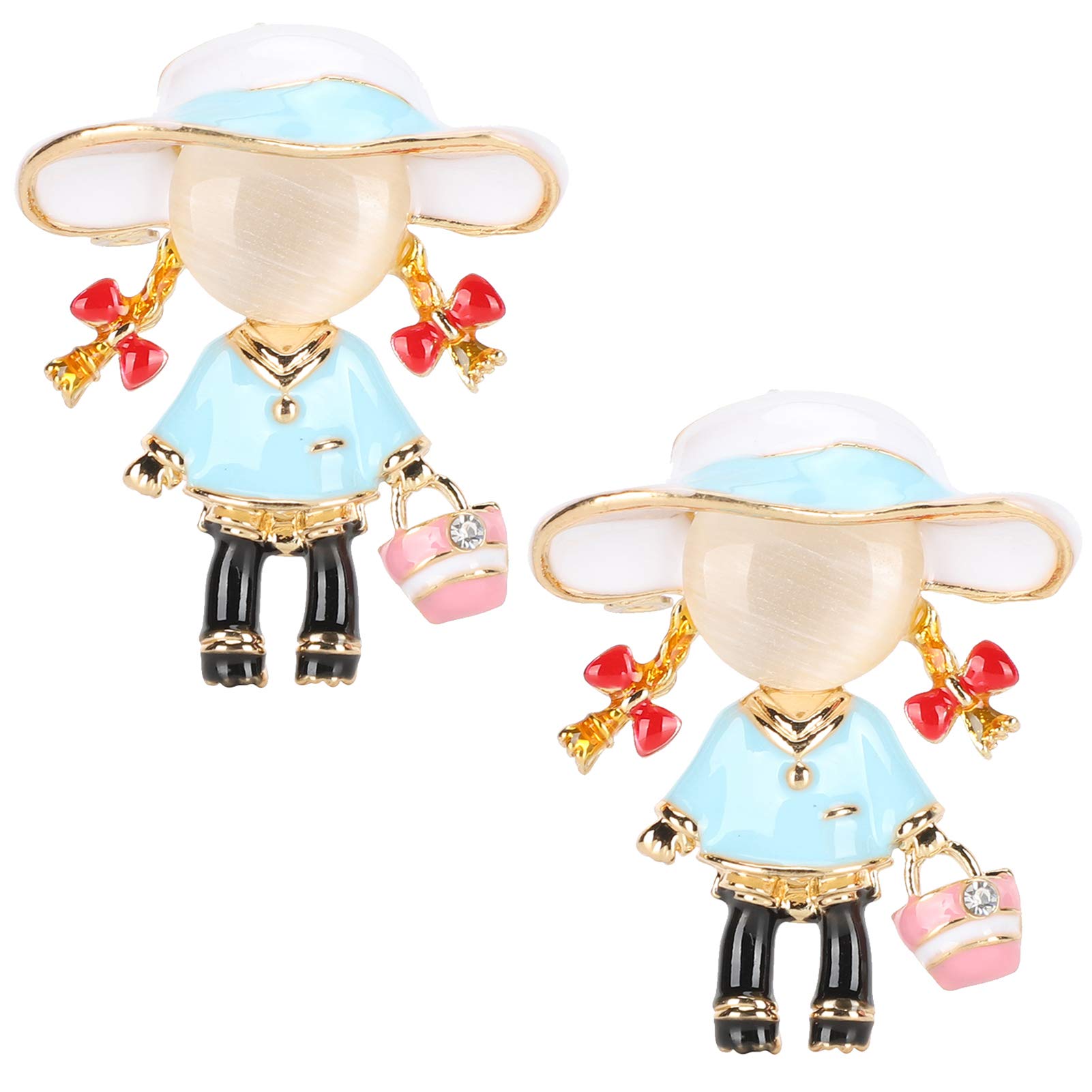 Stylish Creativity Brooch for Women - Elegant, Durable & Portable Pin for Casual Wear, Parties & Weddings (Blue) | Perfect for Office, Date Nights & Special Occasions