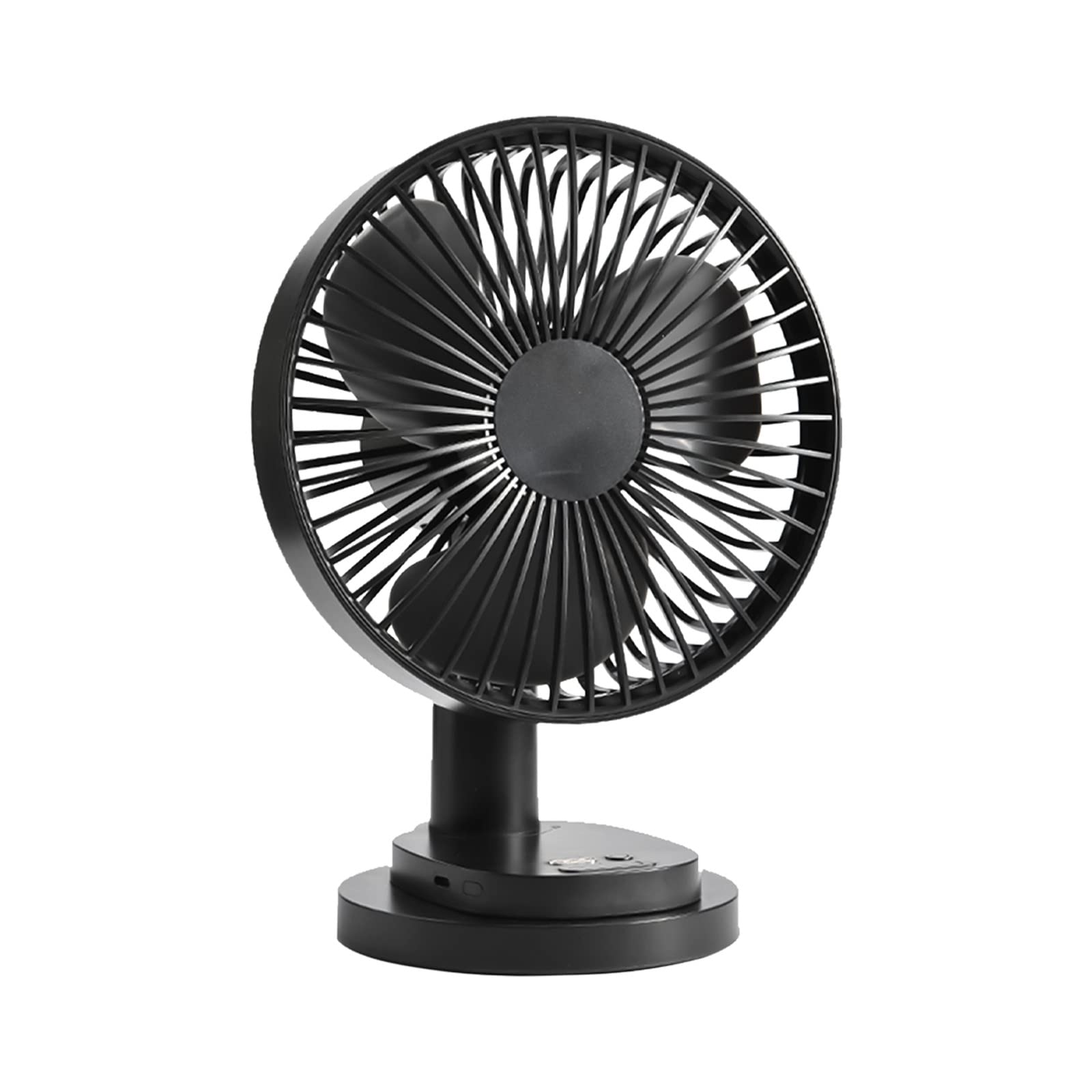 Portable Oscillating Desk Fan with 4 Speed Settings - Strong Cooling Breeze, Ultra Quiet Operation - Perfect for Home, Bedroom, Office & Outdoor Use (Black)