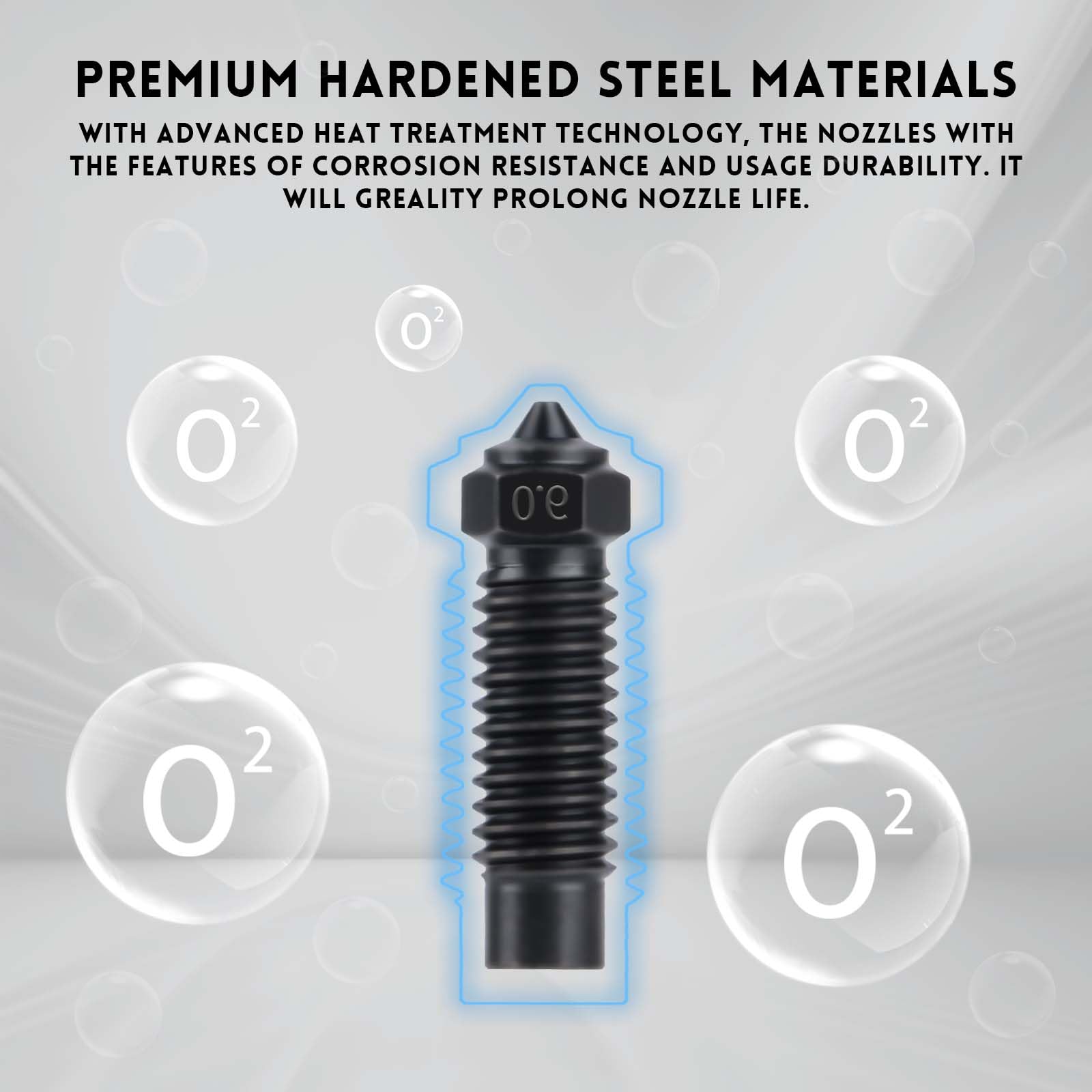 5Pcs 0.6mm Hardened Steel Nozzles for Elegoo Neptune 4 Plus & 4 Max 3D Printers - High Temp Resistance Extruder Hotend Nozzle - Perfect for ABS, PLA, PETG Filament Printing