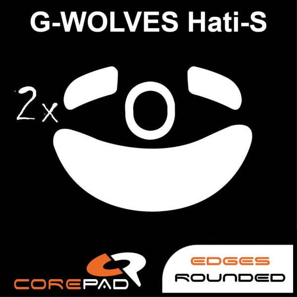 Corepad Skatez Mouse Feet for G Wolves Hati S (Small Mini) - Ultra Smooth Gliding Replacement Feet for Gaming Mice - Perfect for FPS, MOBA & Esports Gaming
